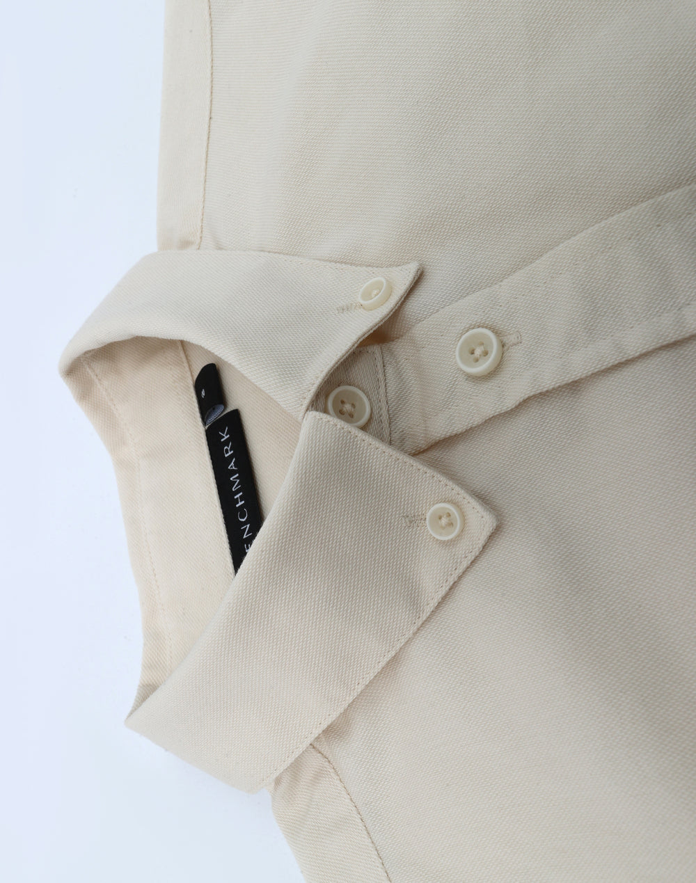 Womens Smart Casual Cotton Blend L/S Shirt - Natural - View