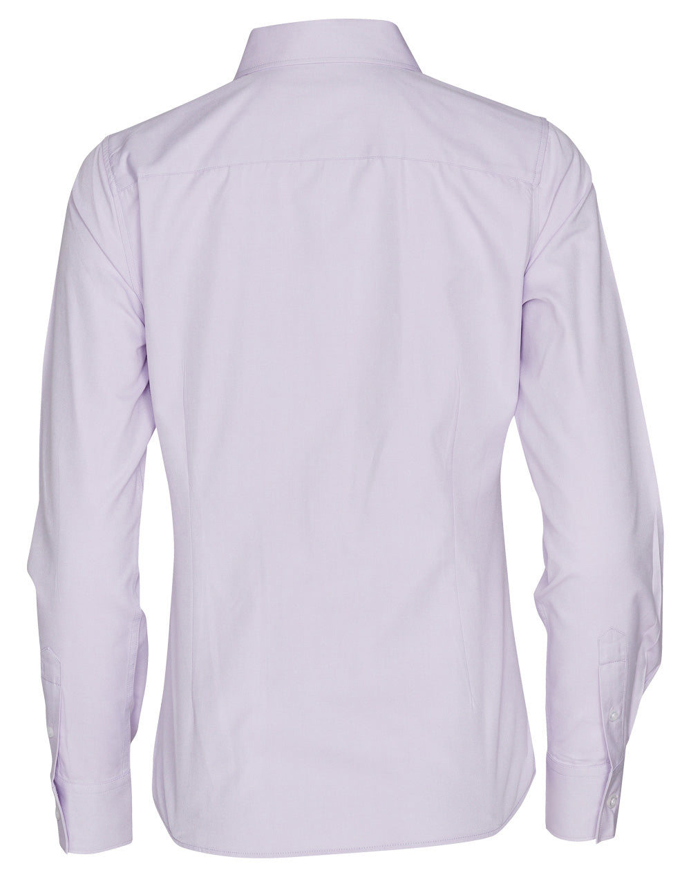 Women's CVC Oxford Long Sleeve Shirt - Lilac - Back