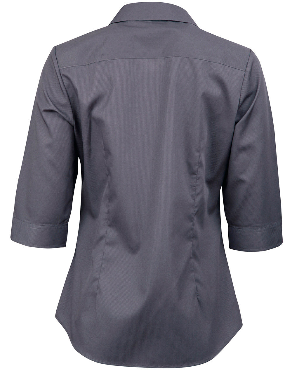 Barkley Ladies Taped Seam 3/4 Sleeve Shirt - Storm Grey - Back