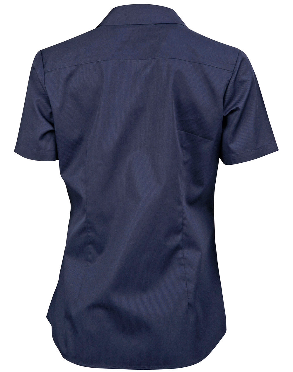 Barkley Ladies Taped Seam Short Sleeve Shirt - Navy - Back