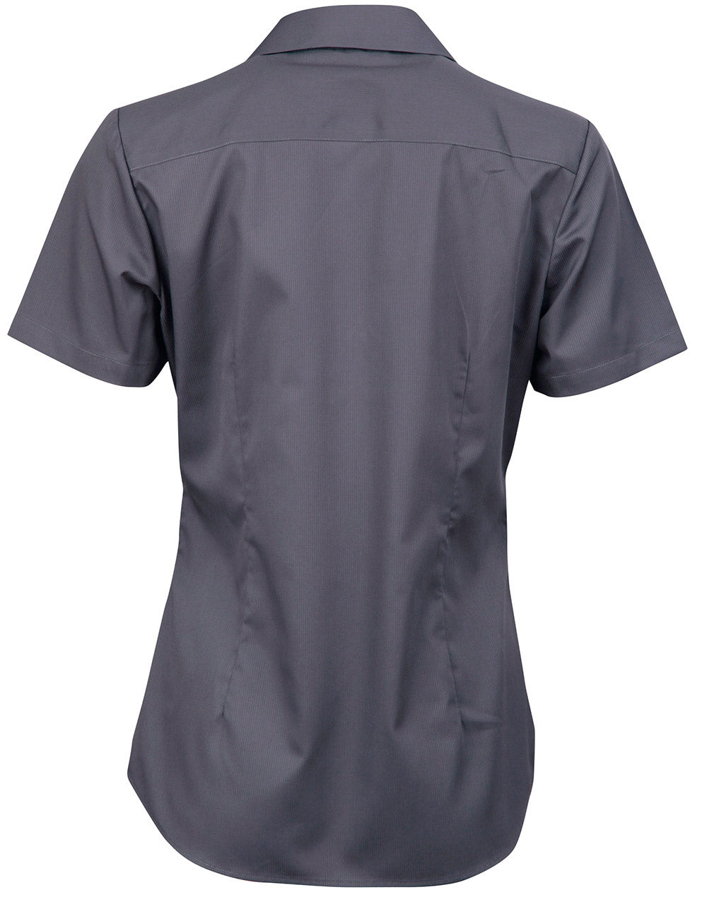 Barkley Ladies Taped Seam Short Sleeve Shirt - Storm Grey - Back