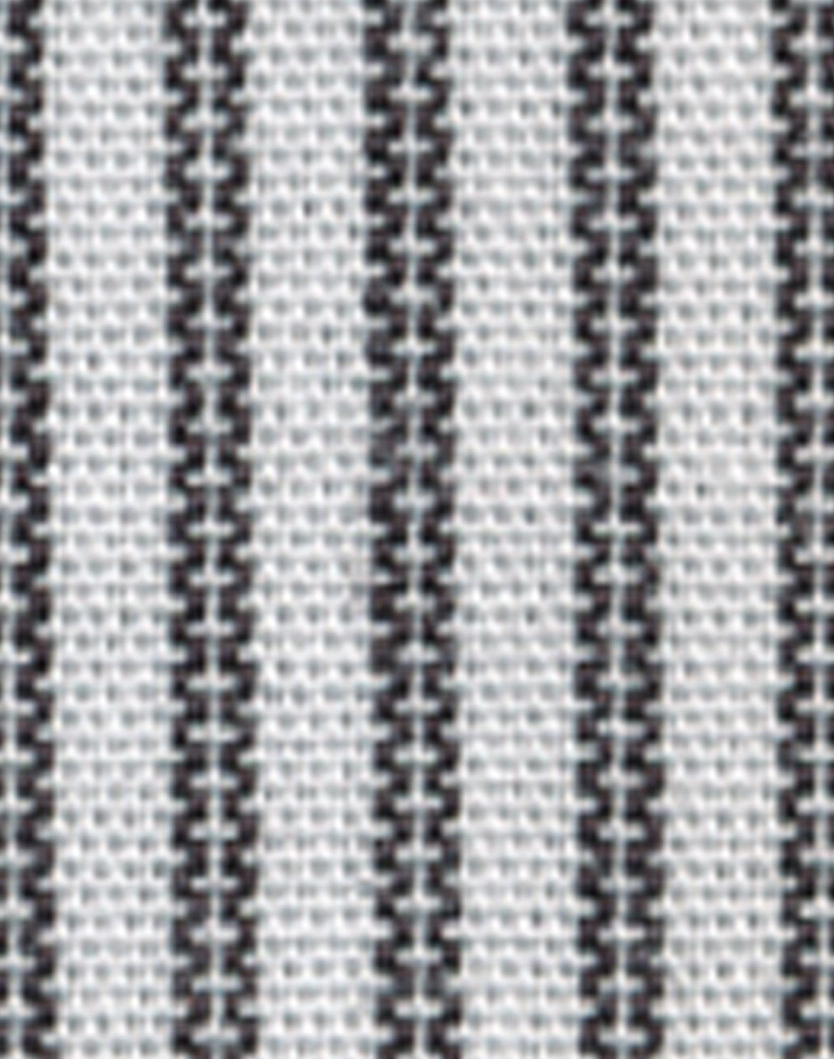 Women's Tic Stripe Long Sleeve Shirt - White/Black - Front