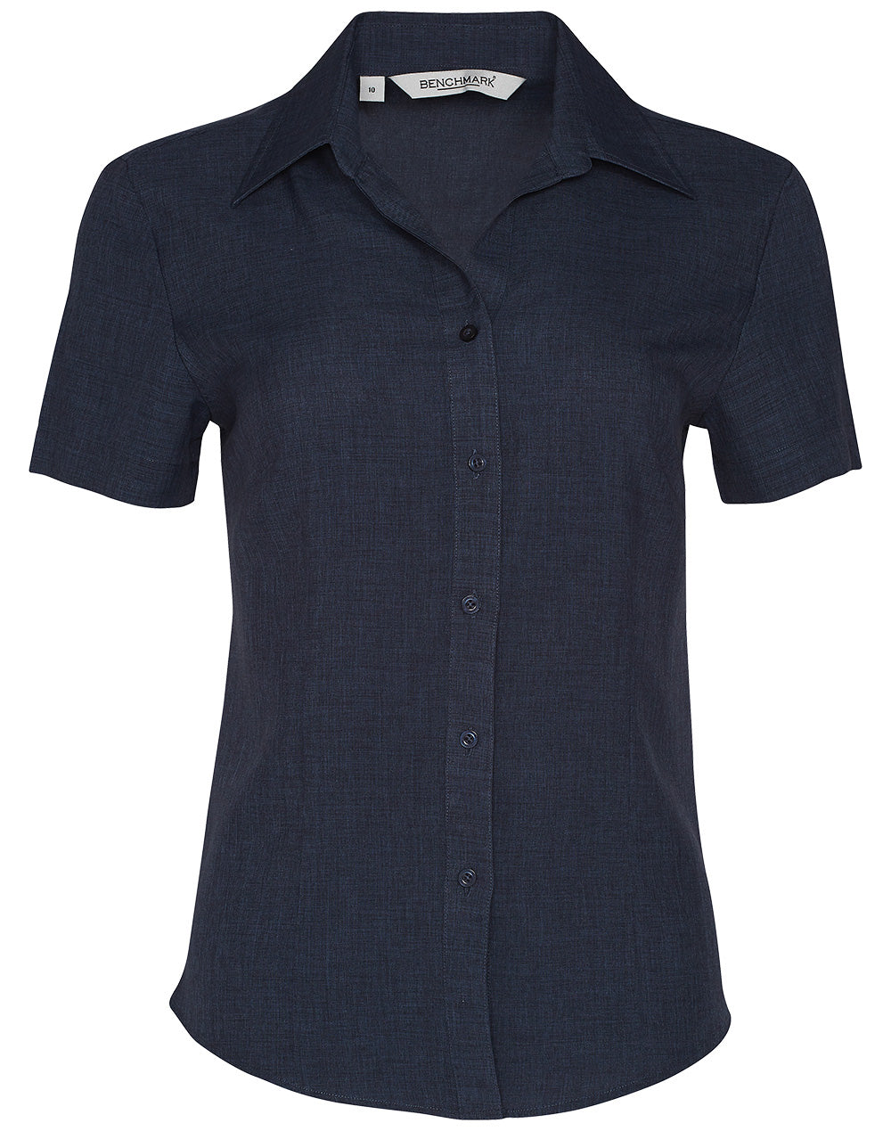 Women's CoolDry Short Sleeve Shirt - Denim - Front