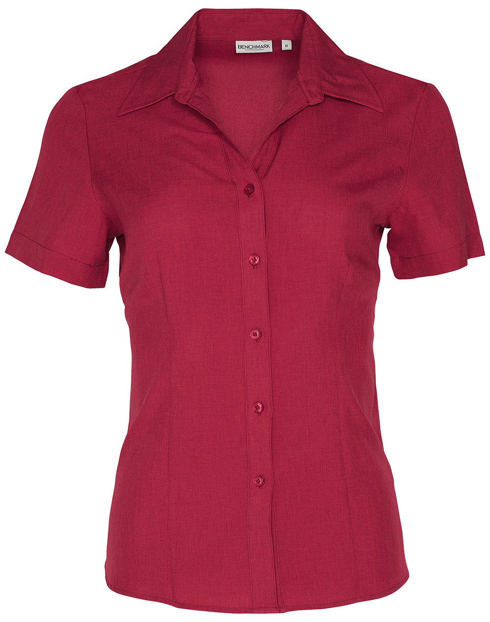 Women's CoolDry Short Sleeve Shirt - Red - Front