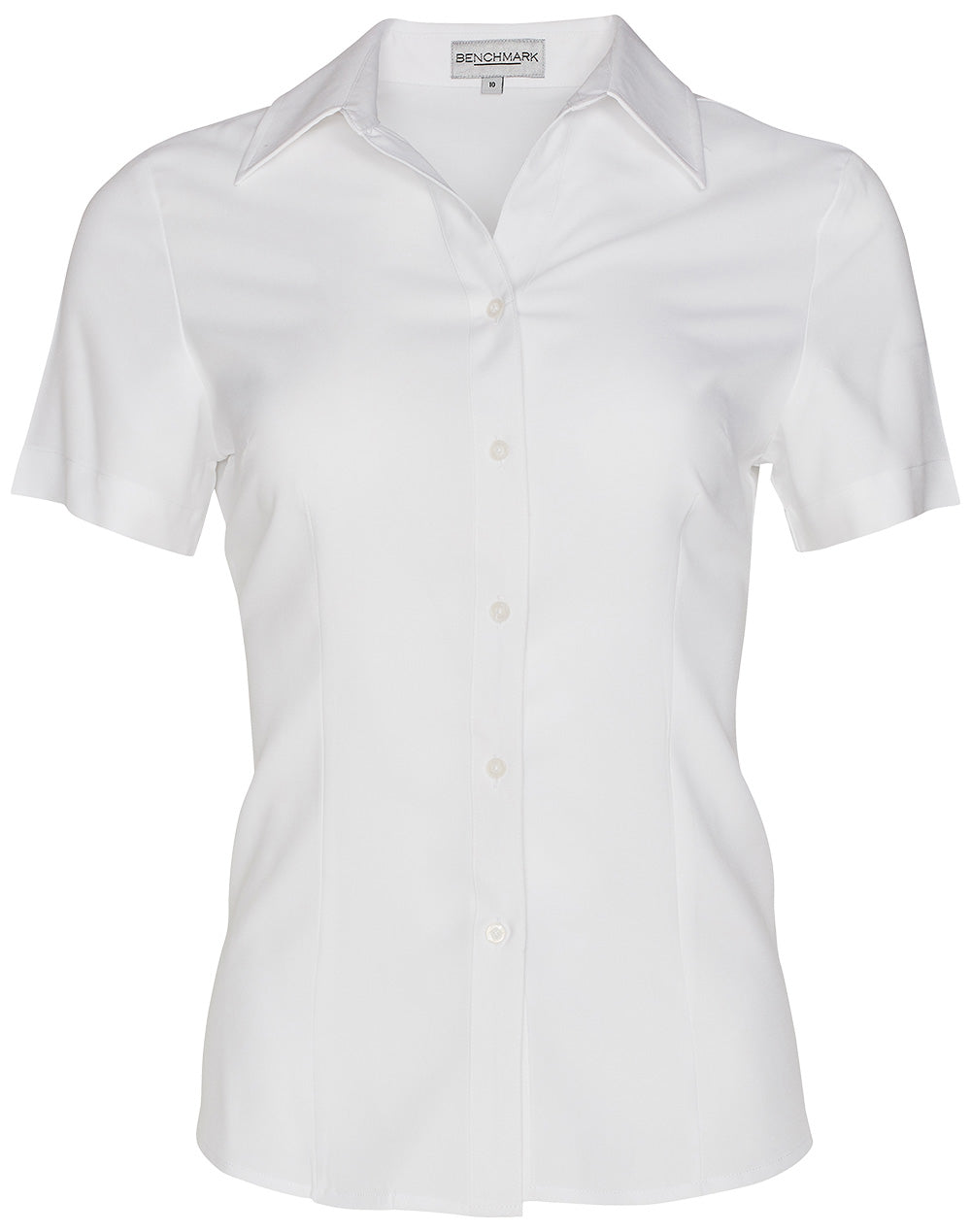 Women's CoolDry Short Sleeve Shirt - White - Front