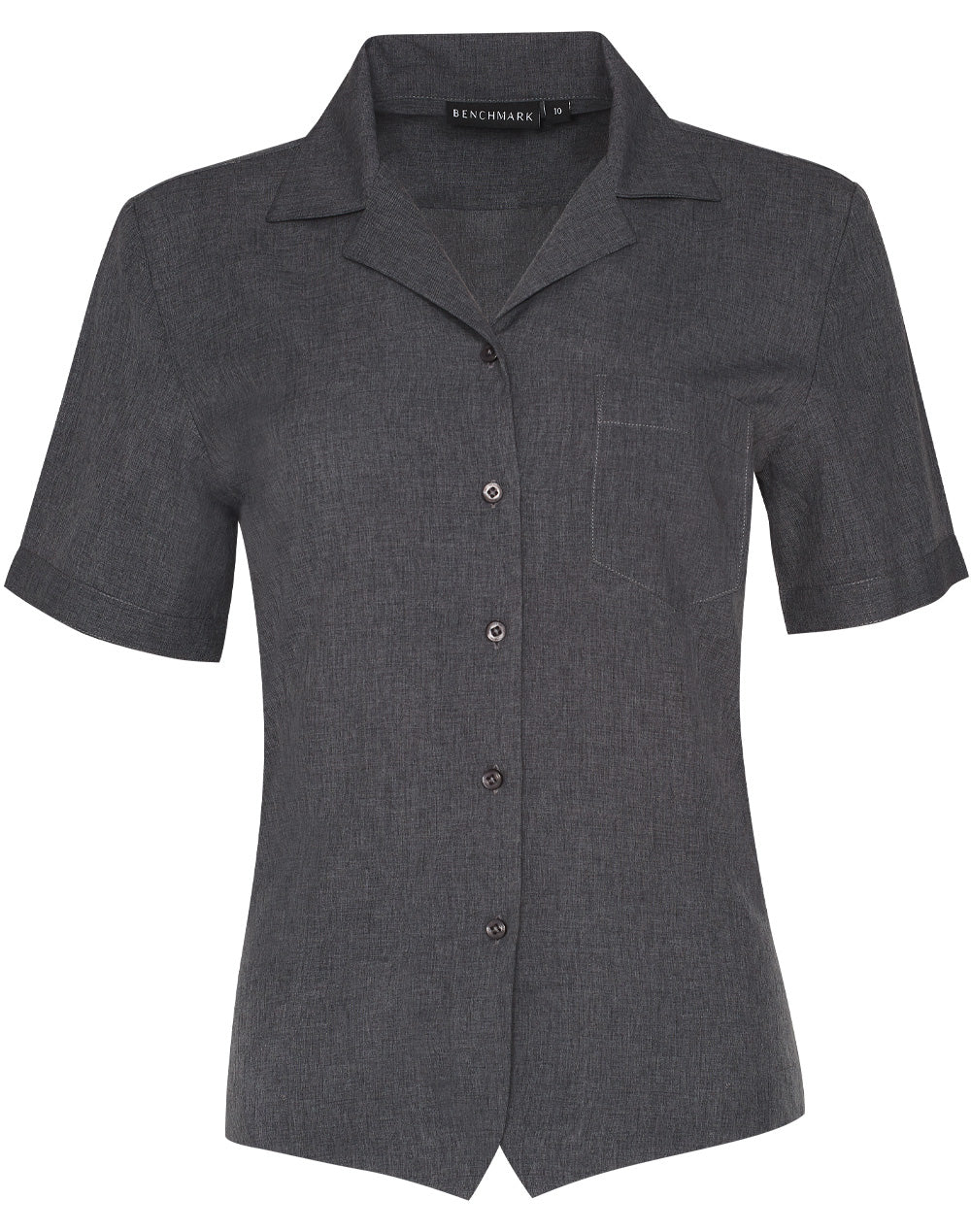 Women's CoolDry Short Sleeve Overblouse - Charcoal - Front
