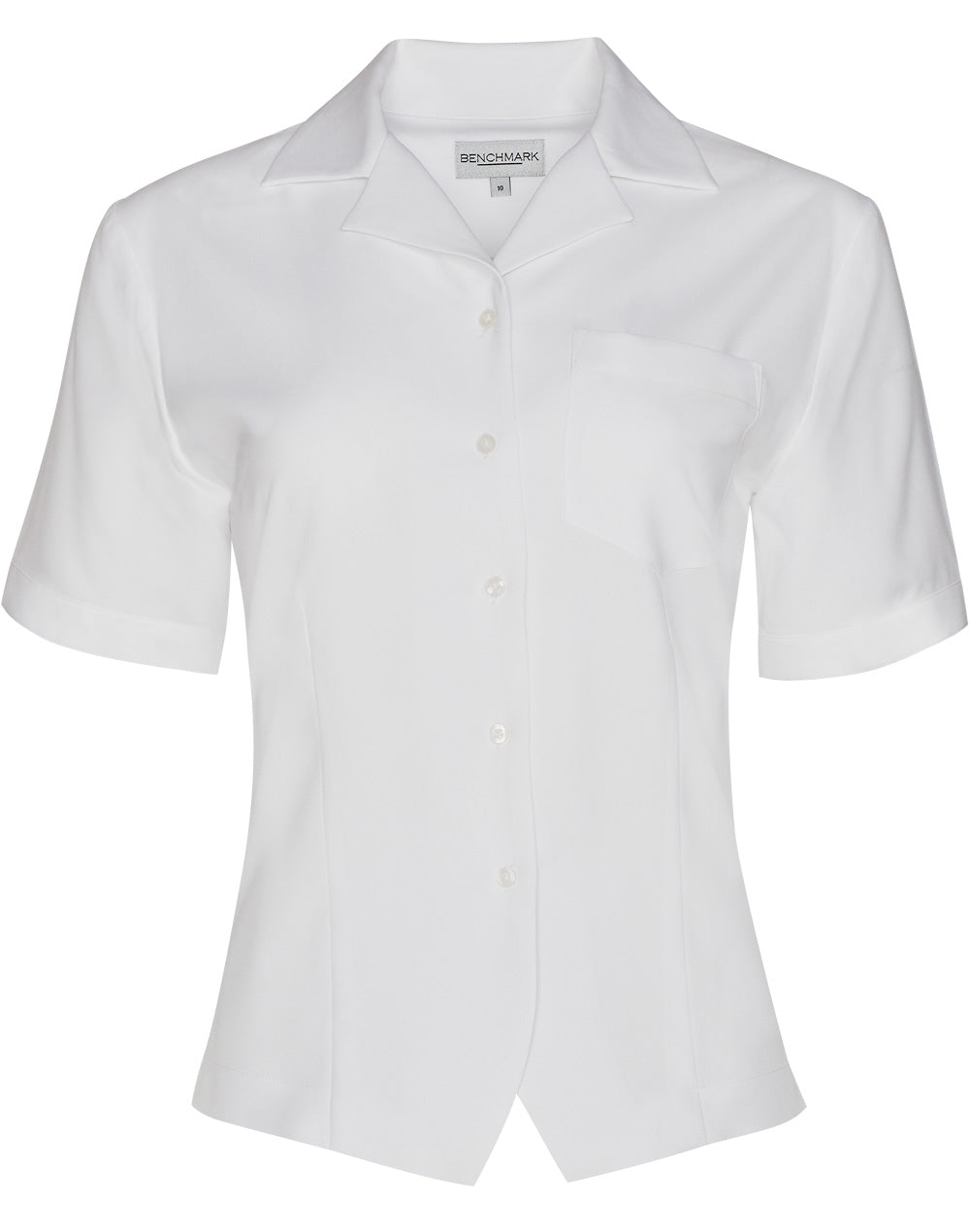 Women's CoolDry Short Sleeve Overblouse - White - Front