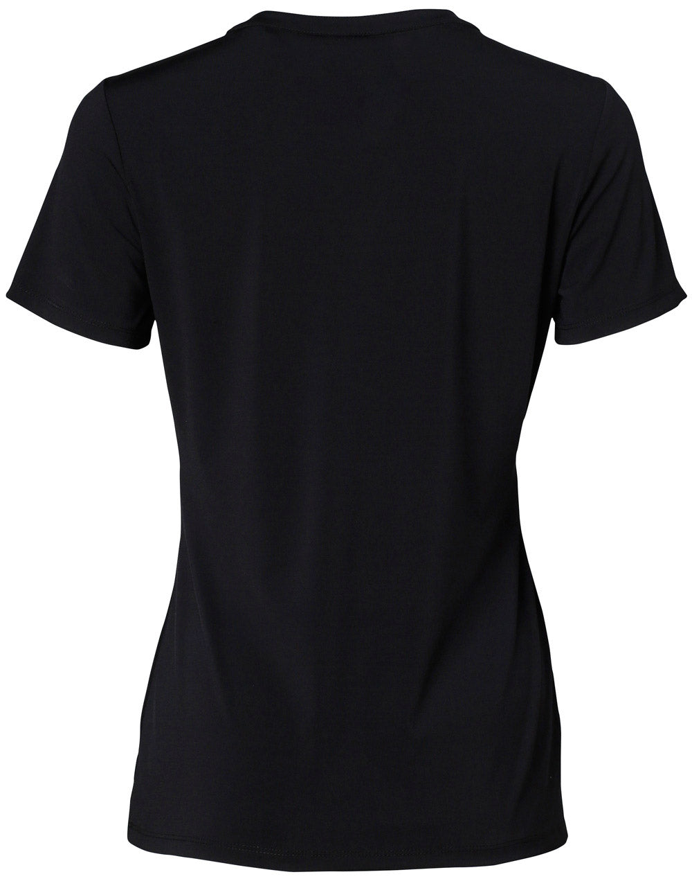 Ladies Short Sleeve Knit Top Sofia - Black - Back