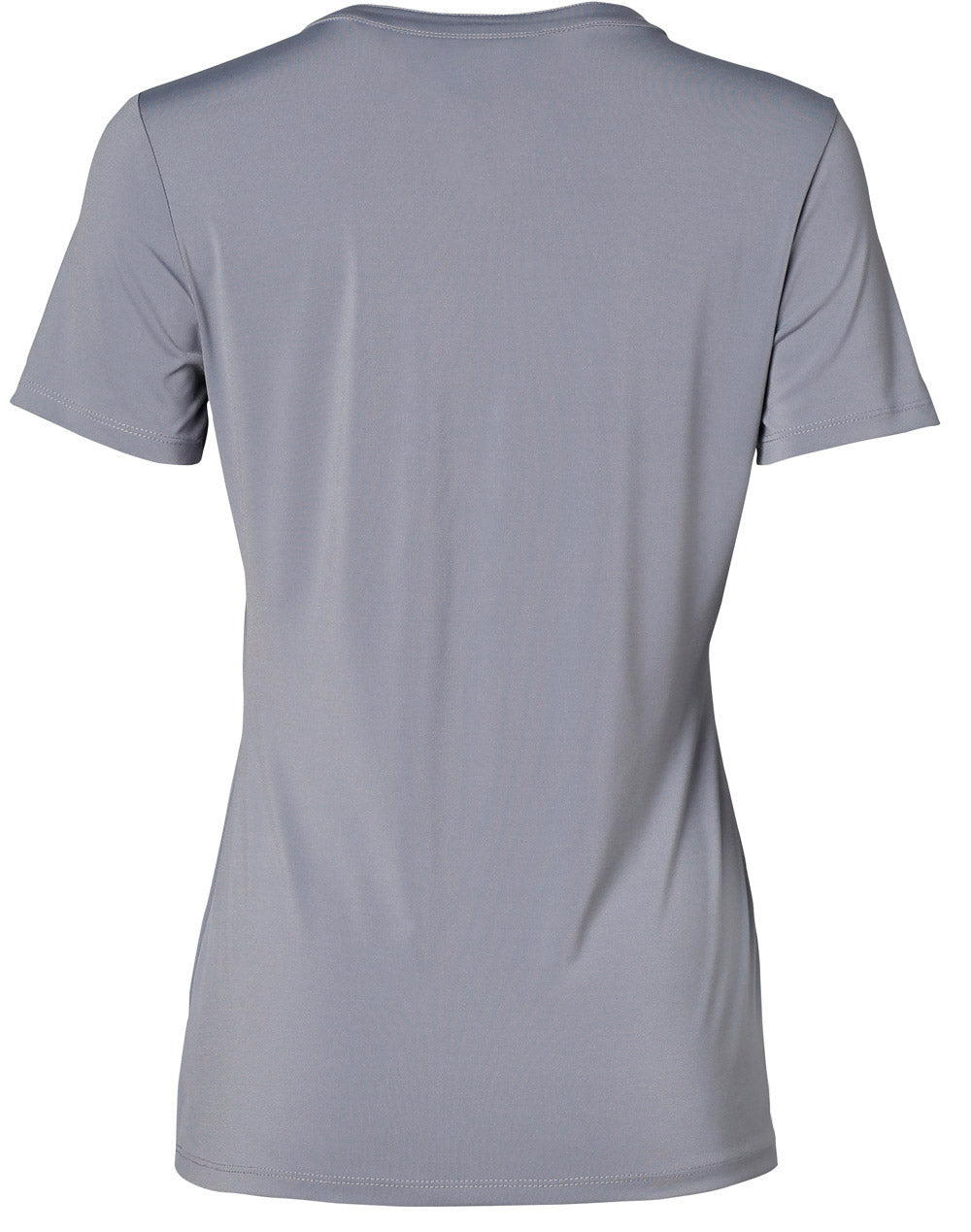 Ladies Short Sleeve Knit Top Sofia - Dusk Grey - Back