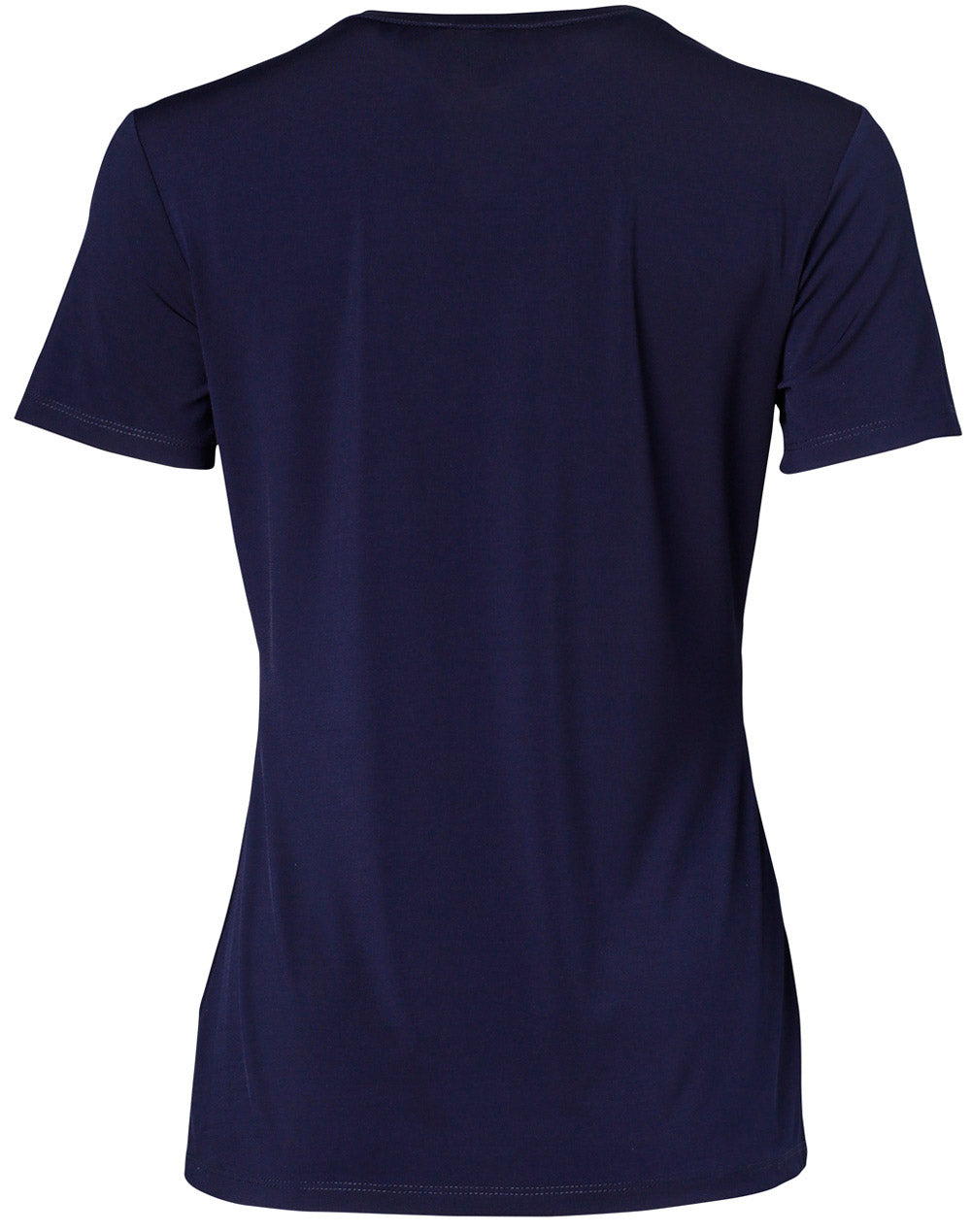 Ladies Short Sleeve Knit Top Sofia - Navy - Back