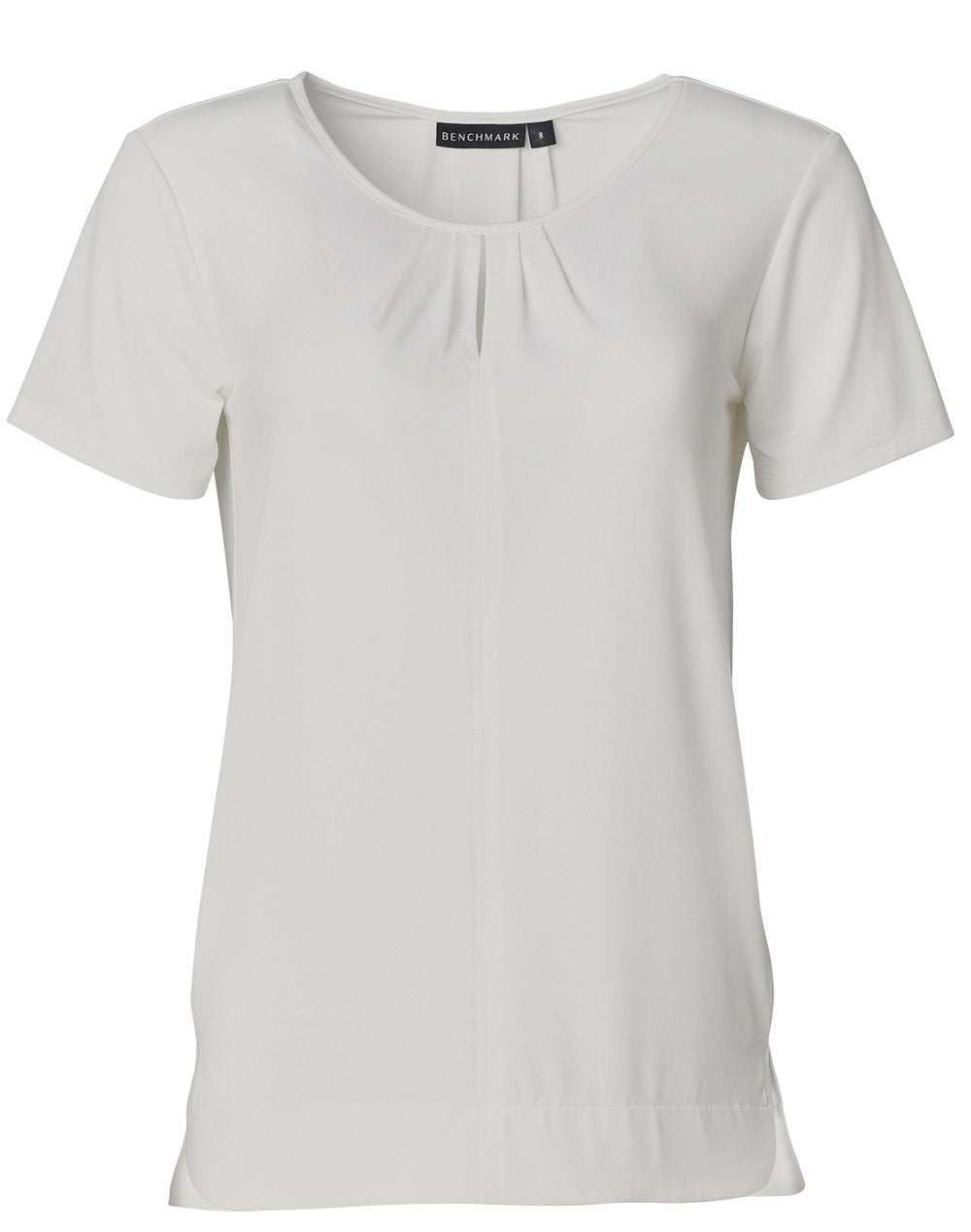 Ladies Short Sleeve Top Julia - White - Front