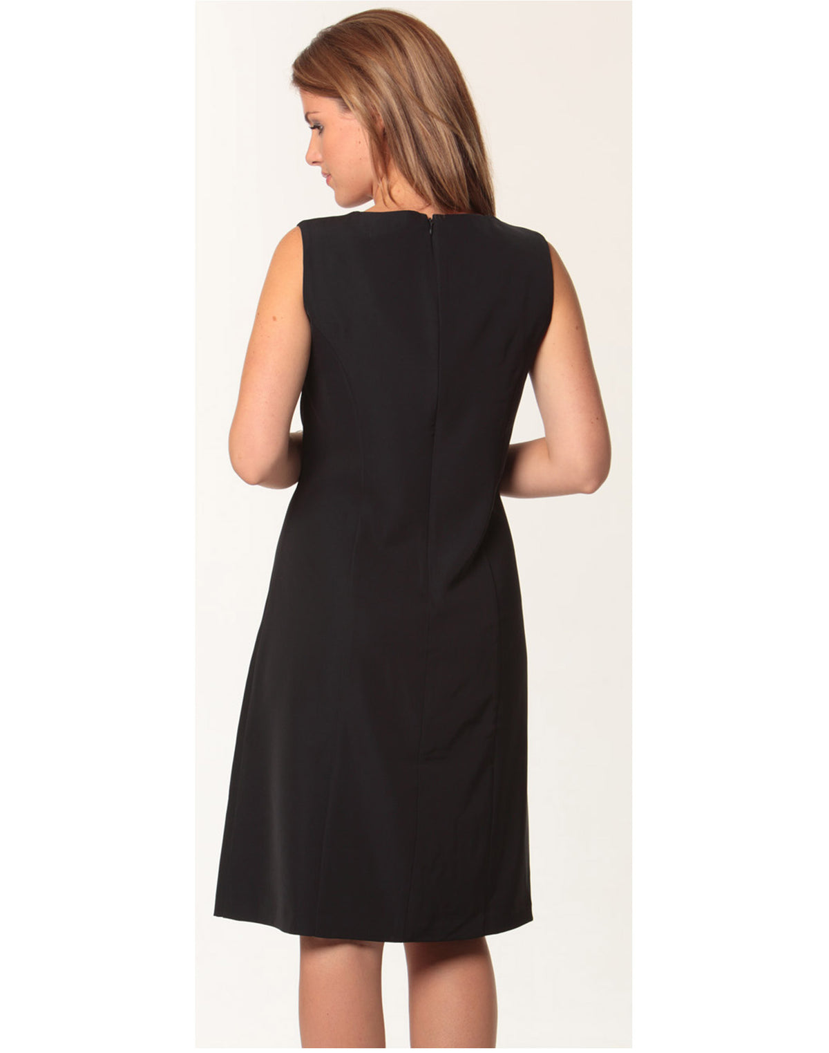 Women's Shift Dress - Black - Back