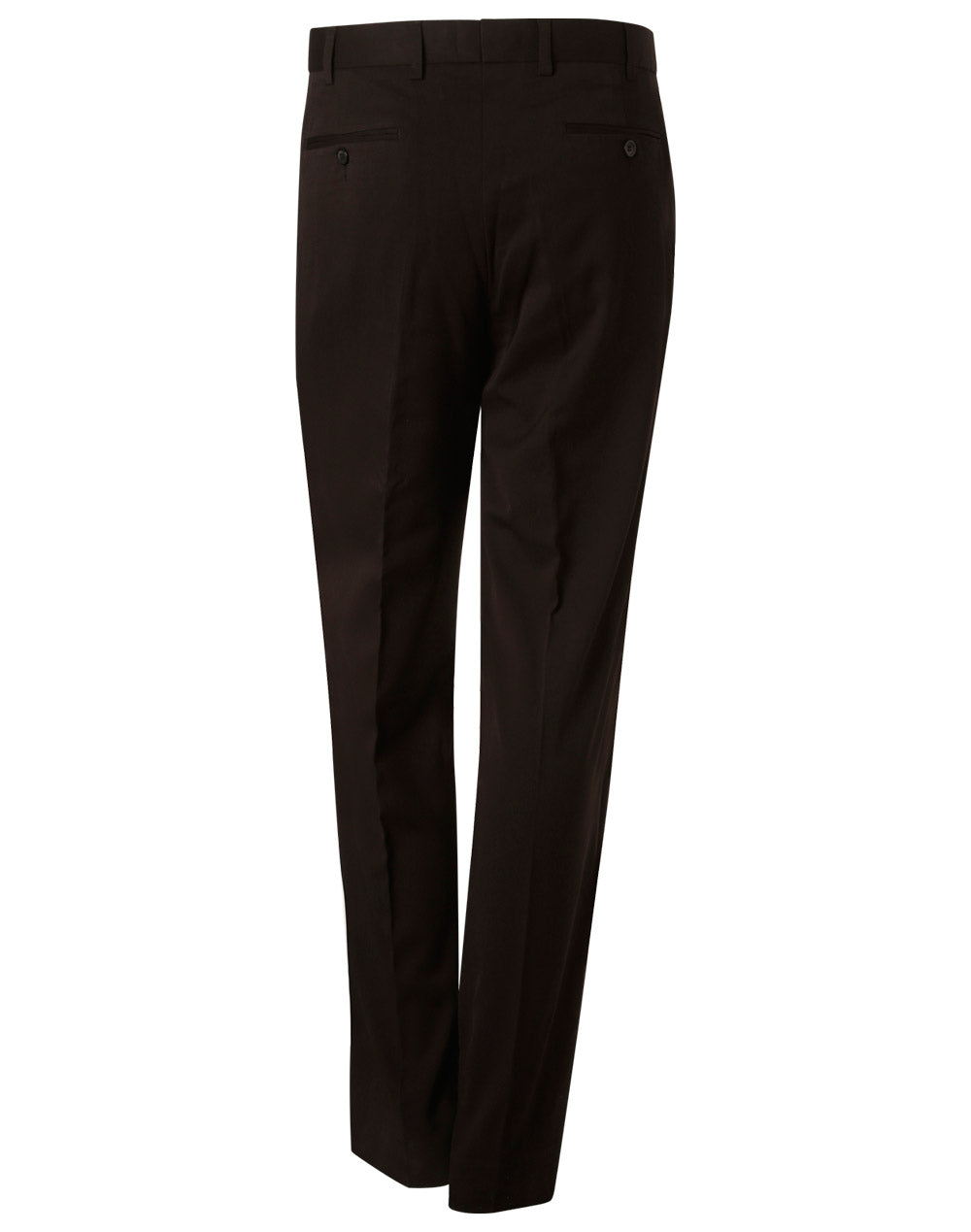 Men's Wool Blend Stretch Pants - Navy - Back