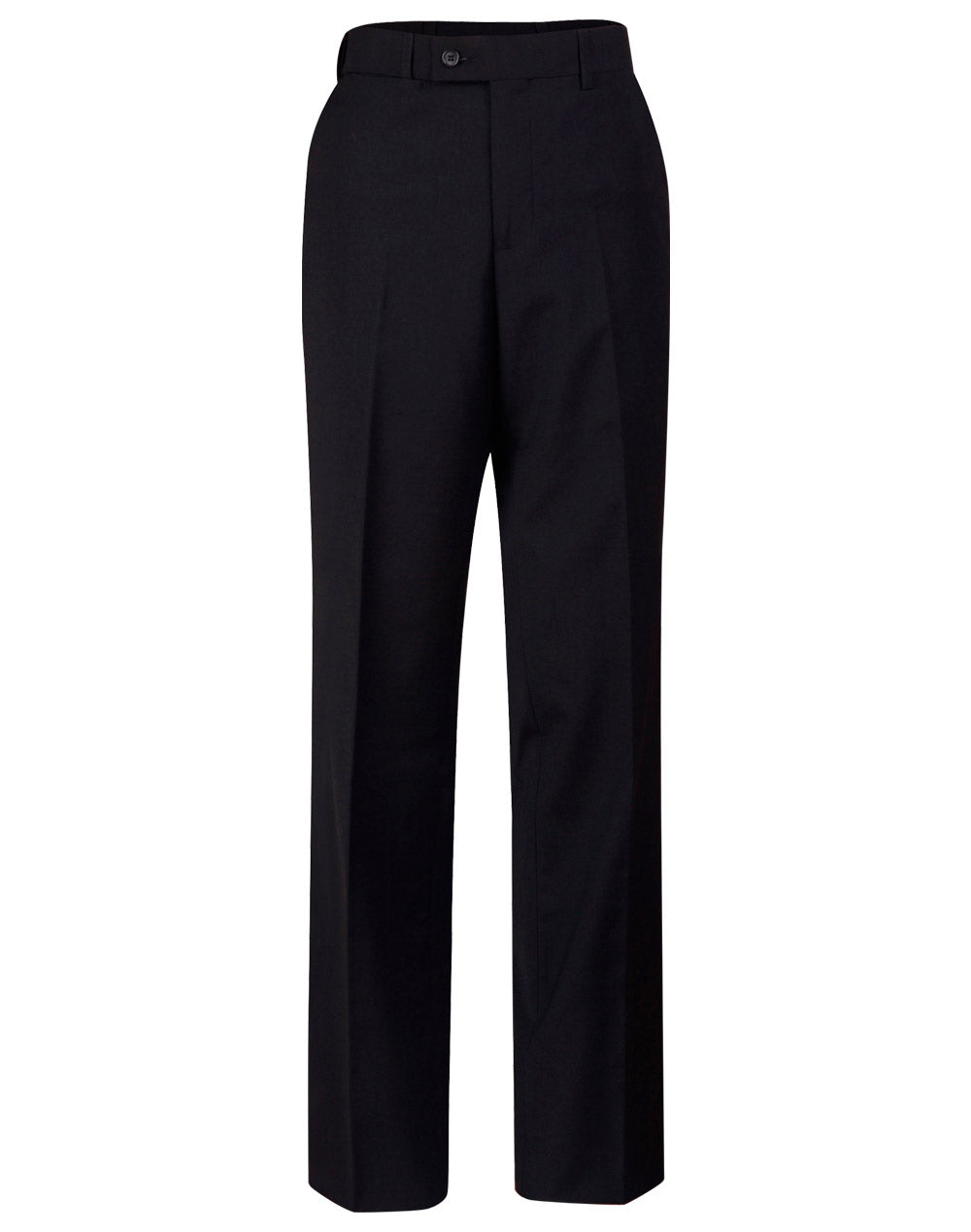 Men’s Wool Blend Stretch Flexi Waist Pants - Navy - Front
