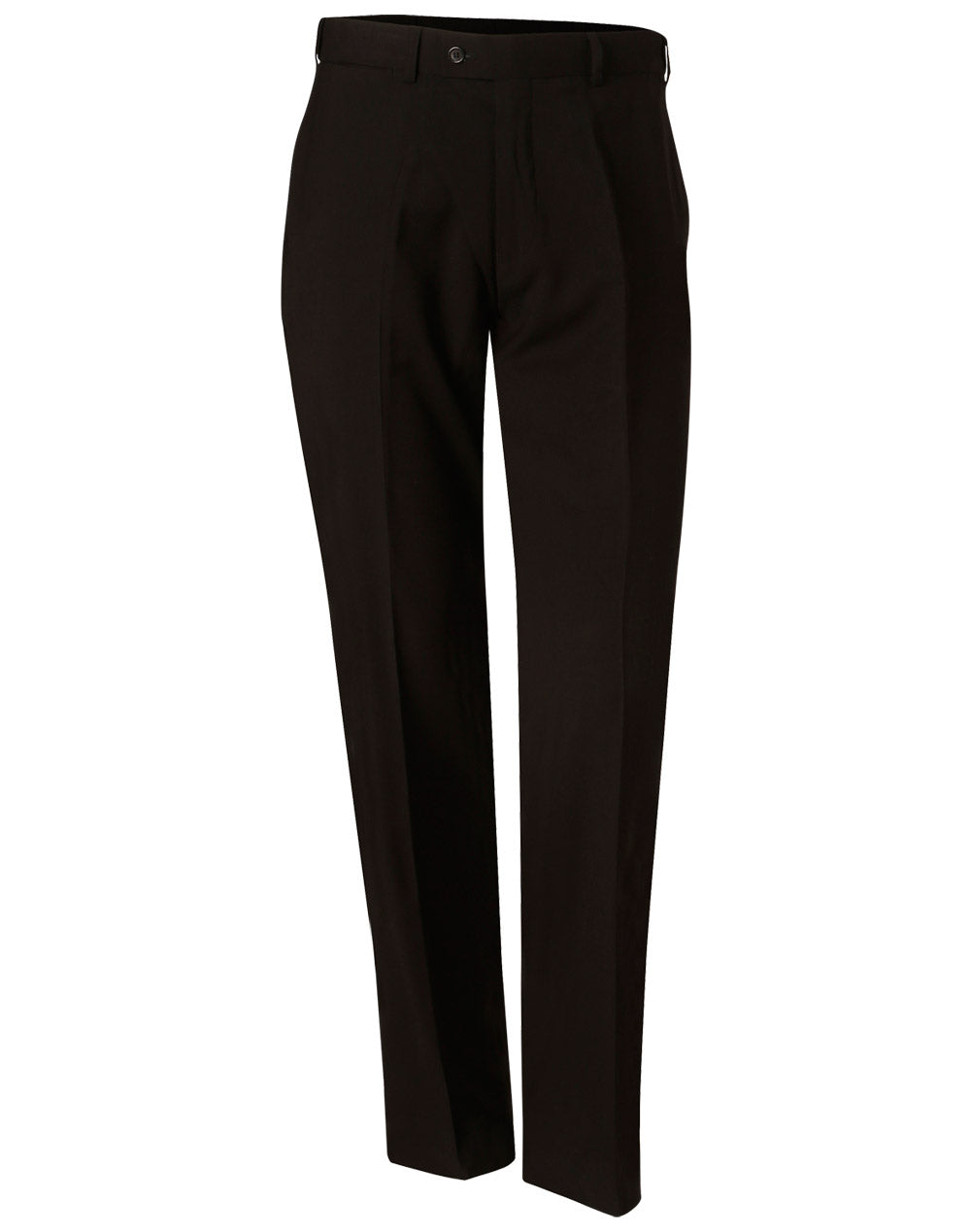 Men's Poly/Viscose Flexi Waist Stretch Pants - Navy - Front