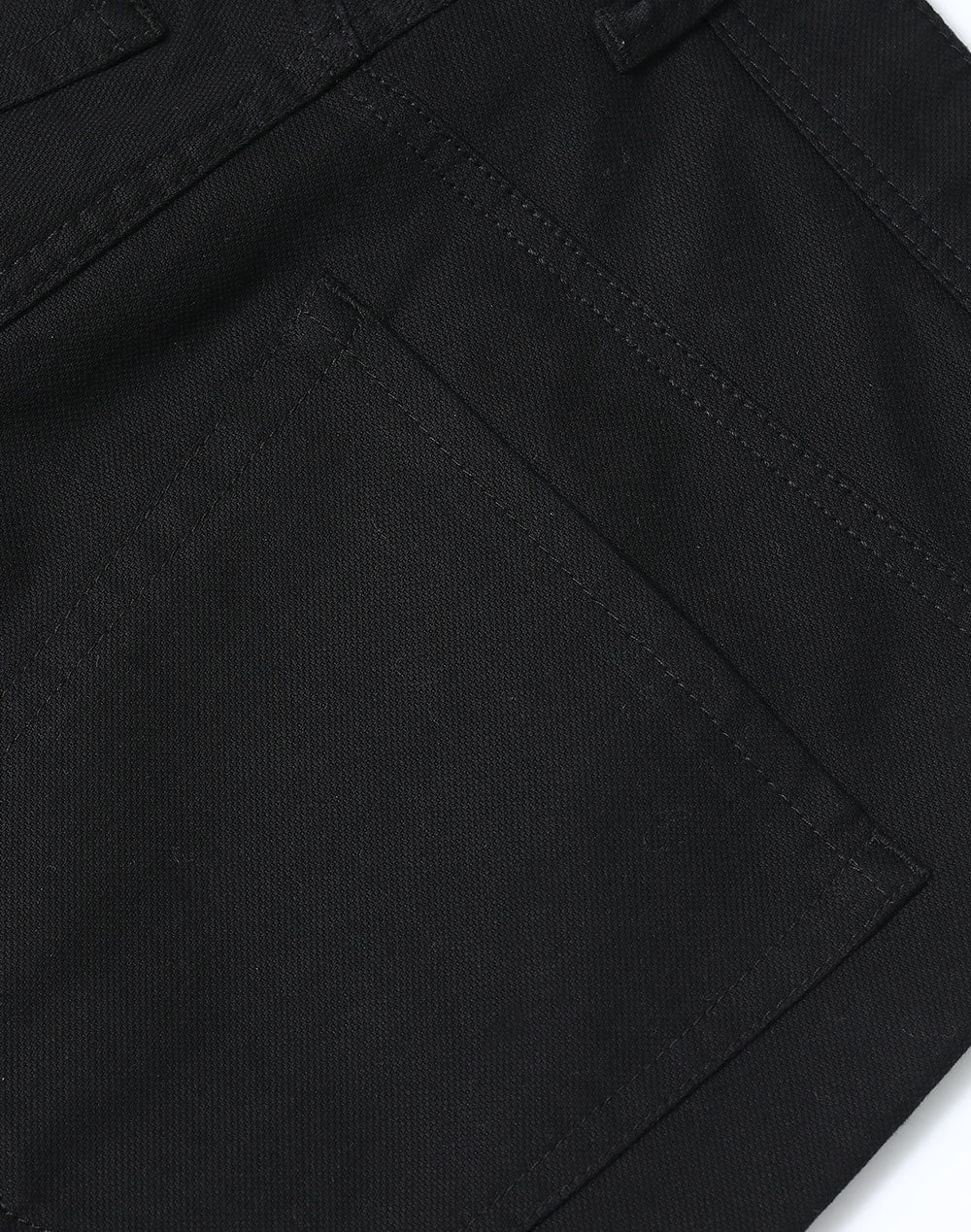 Jean Style Flexi Chino Pants Men's - Black - Back