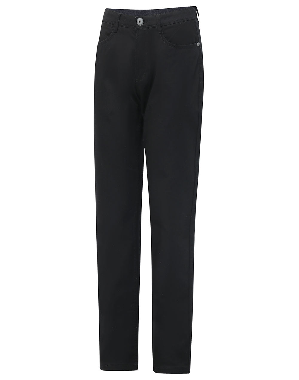 Jean Style Flexi Chino Pants Men's - Black - Front