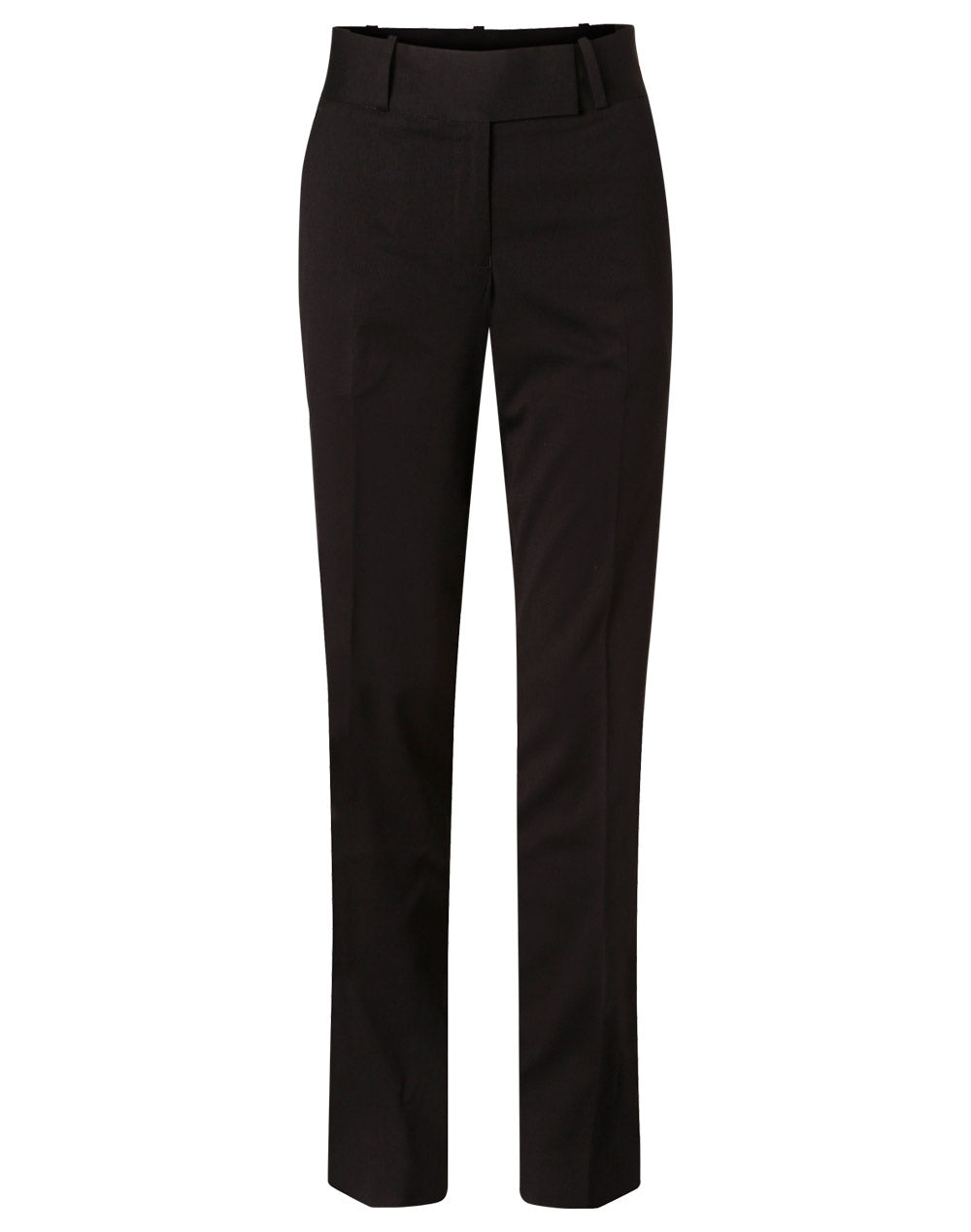 Women's Poly/Viscose Stretch Low Rise Pants - Navy - Front