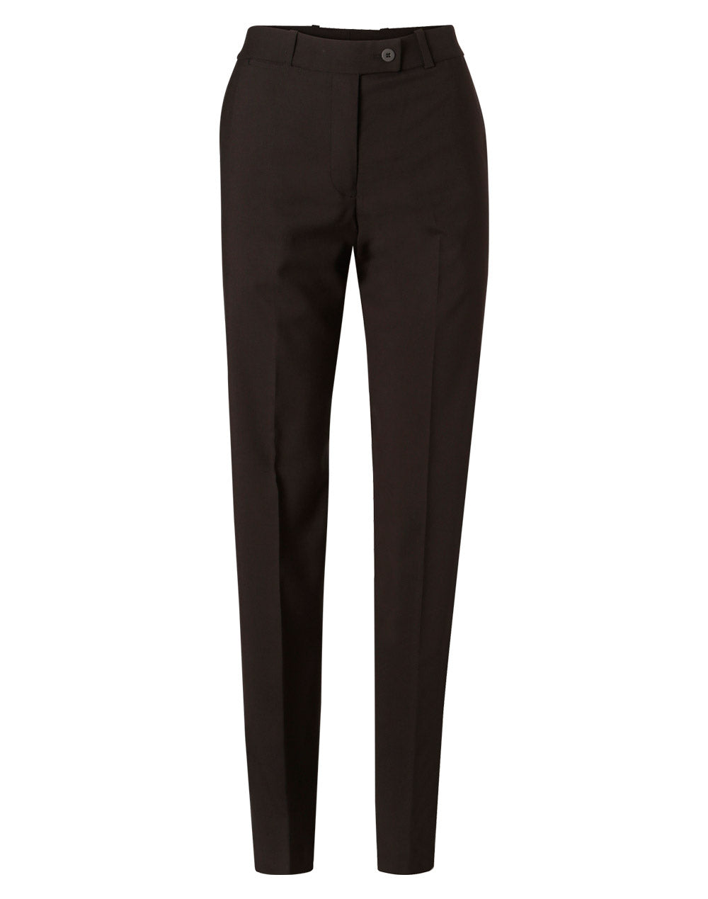 Women's Poly/Viscose Stretch Flexi Waist Pants - Charcoal - Front