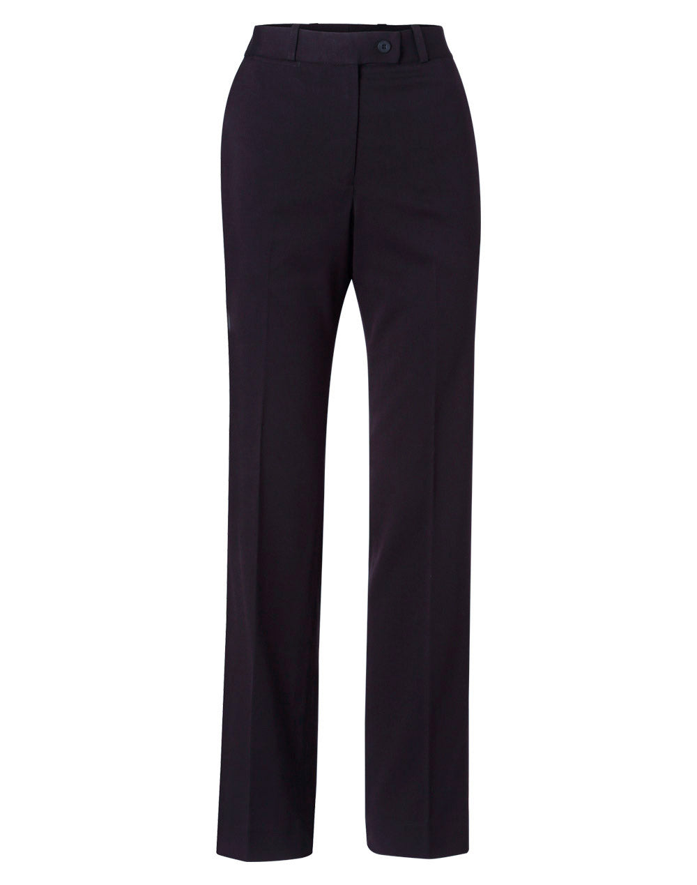 Women's Poly/Viscose Stretch Flexi Waist Pants - Navy - Front