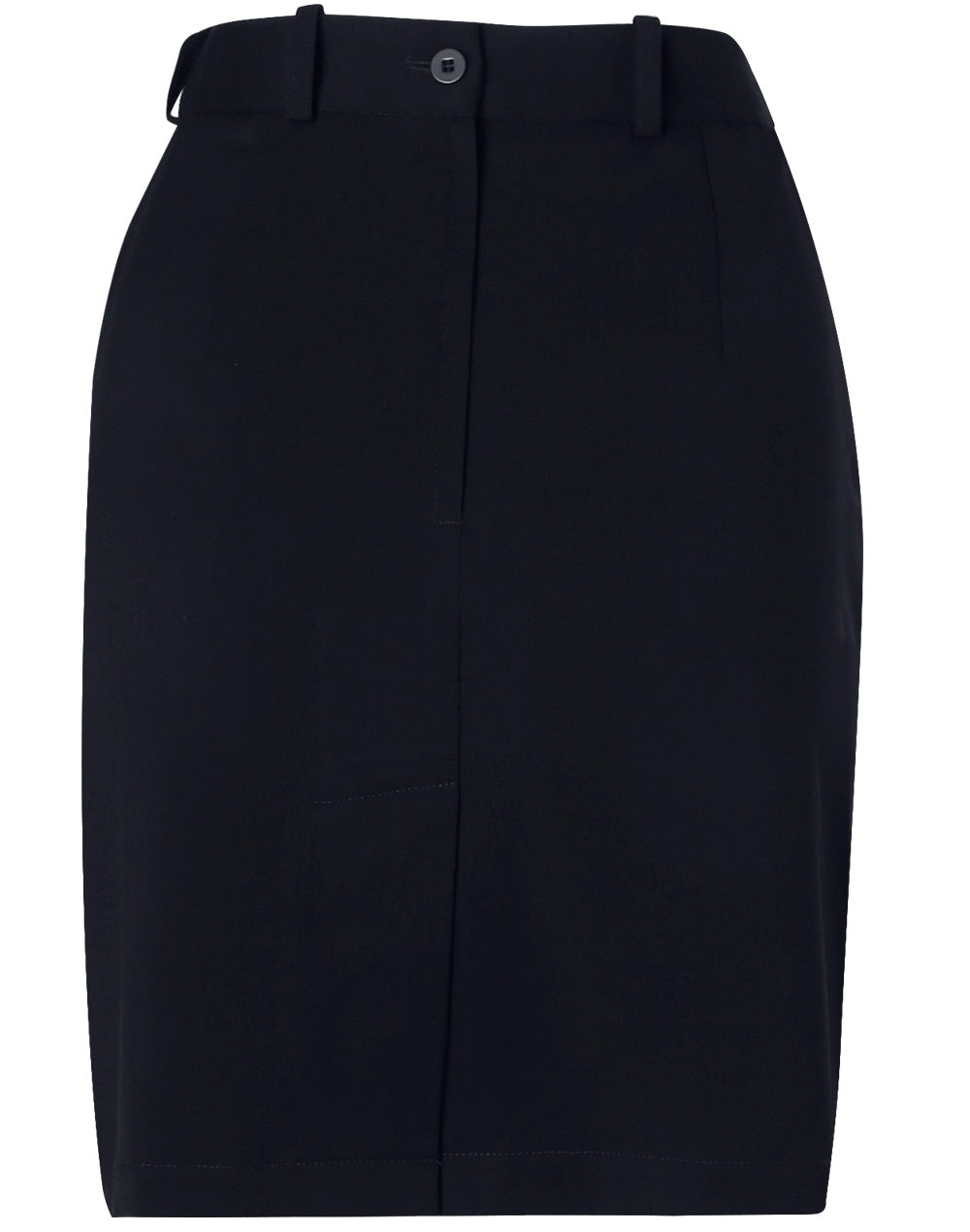 Ladies Twill Stretch Utility Skirt - Navy - Back
