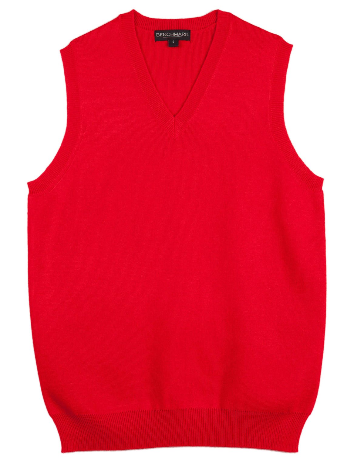 Women’s V-Neck Vest - Red - Front