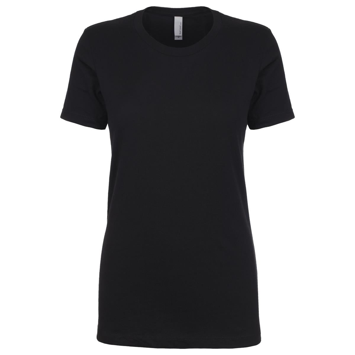 Women's Boyfriend Tee - Black - Front