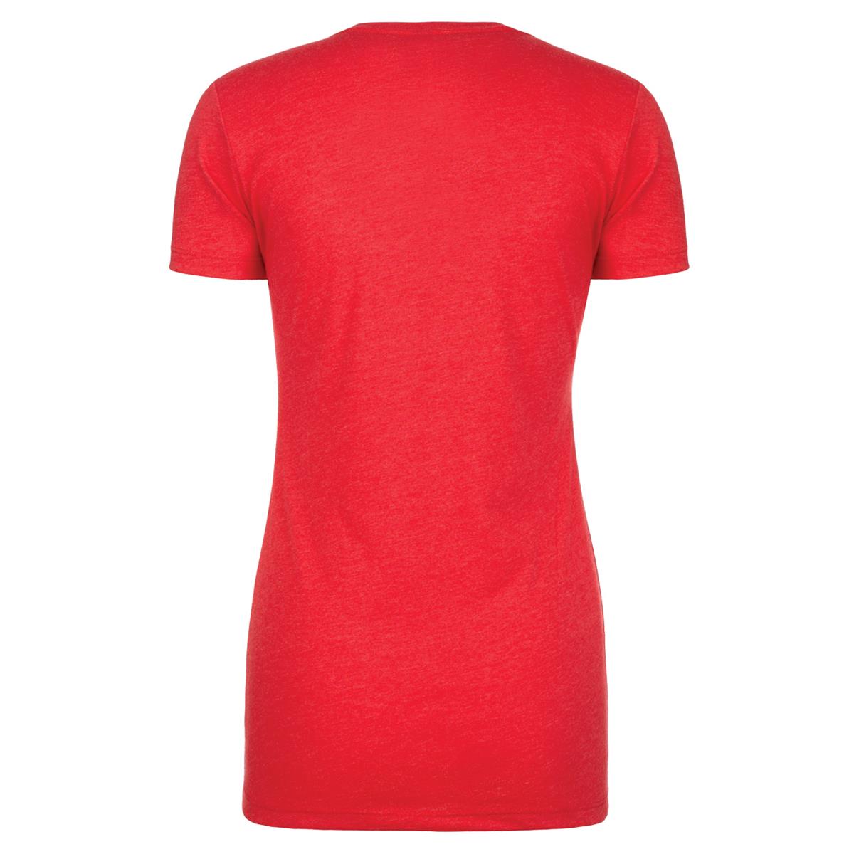 Women's CVC Crew - Red - Back
