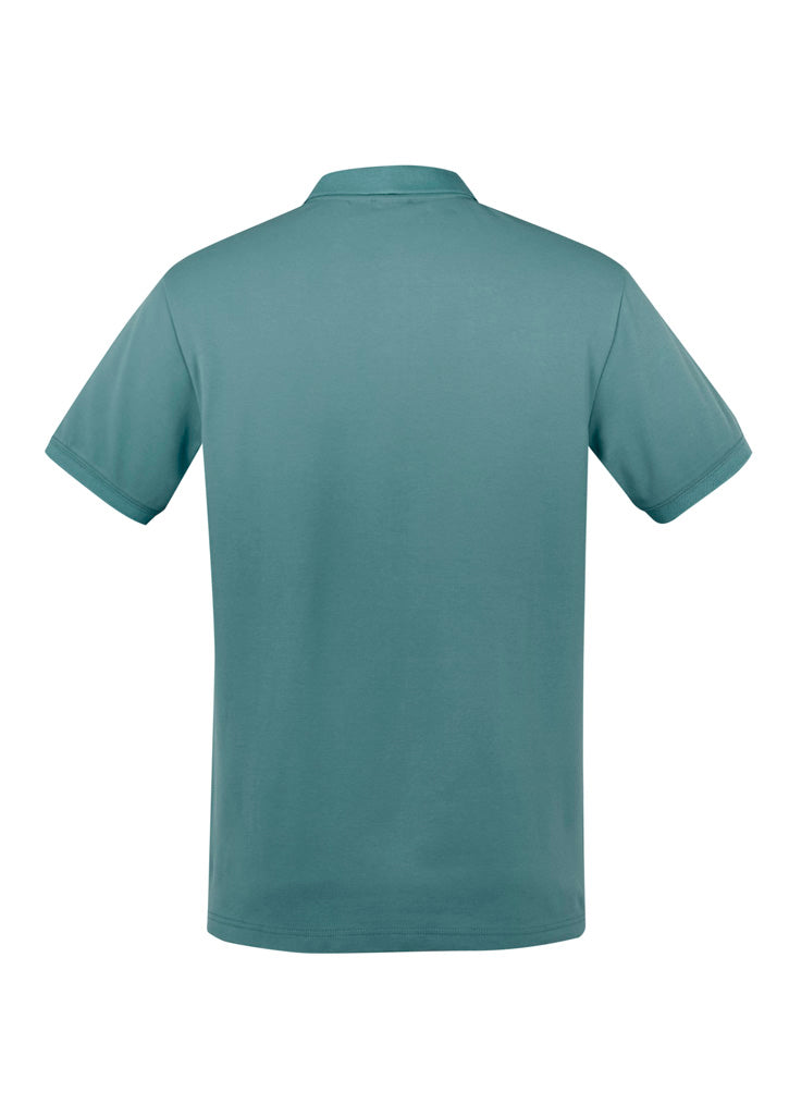City Mens Short Sleeve Polo - Jasper Green - Back