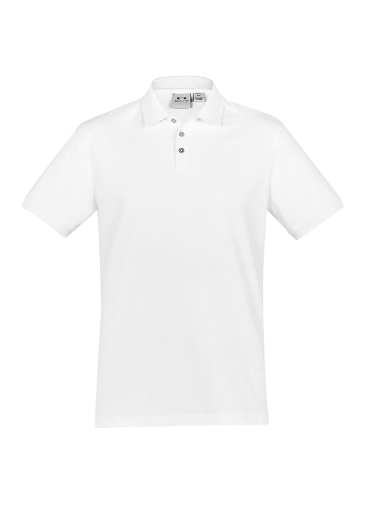 City Mens Short Sleeve Polo - White - Front