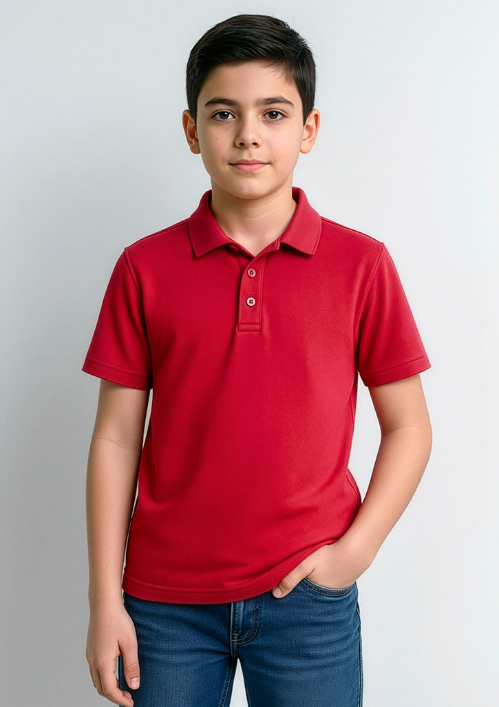 Action Kids Short Sleeve Polo - Red - Model