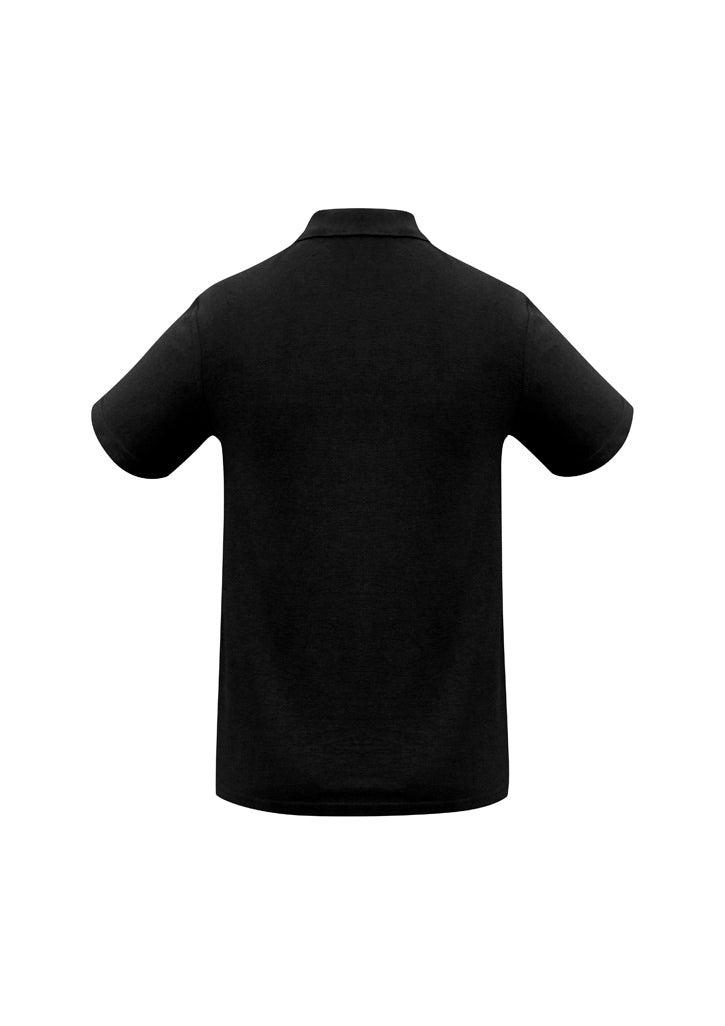 Crew Kids Short Sleeve Polo - Black - Back