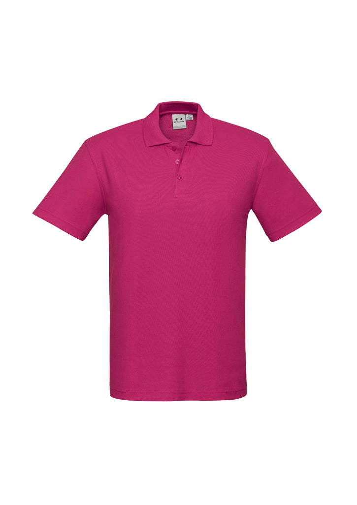 Crew Kids Short Sleeve Polo - Fuchsia - Front