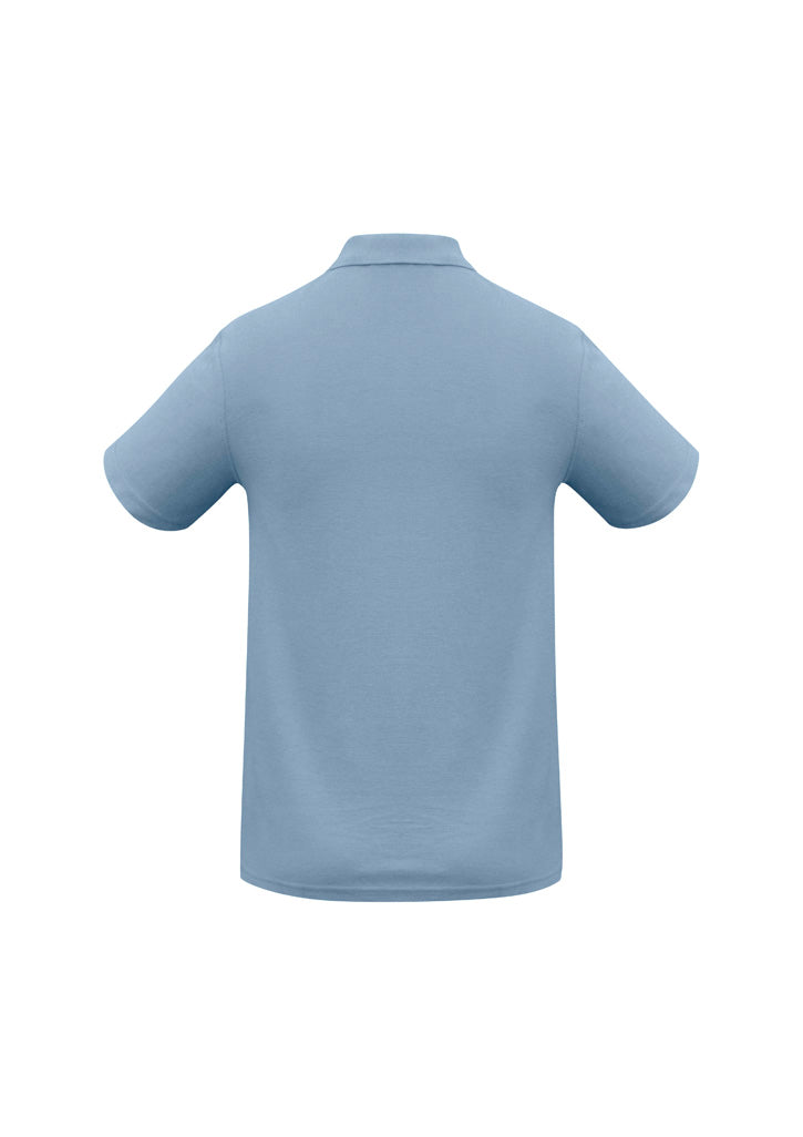 Crew Kids Short Sleeve Polo - Spring Blue - Back