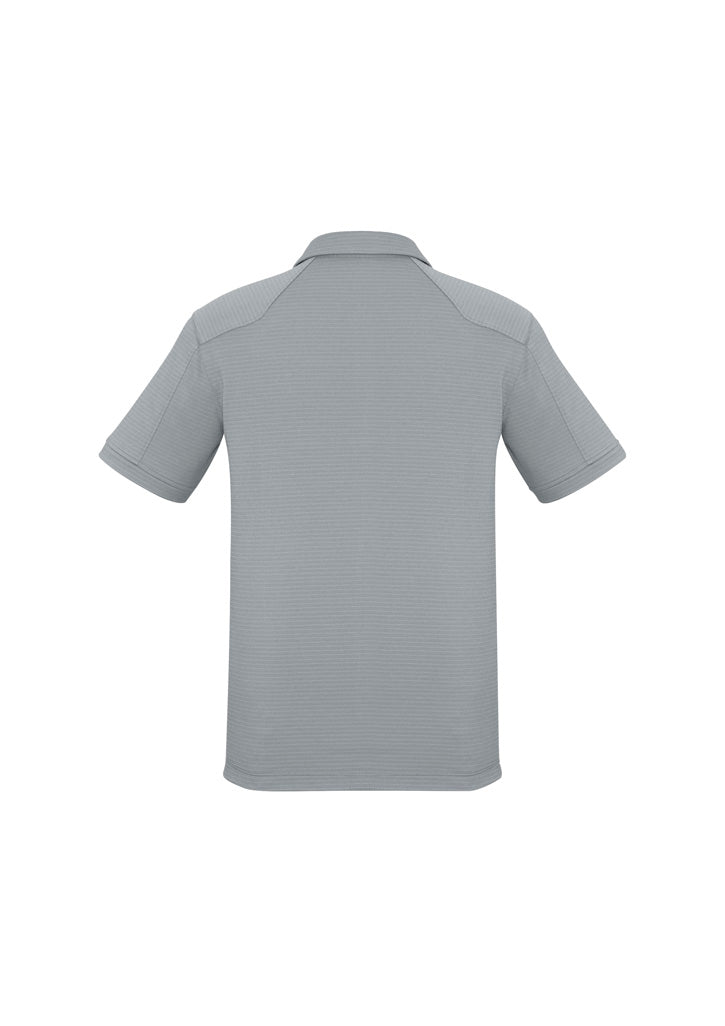 Profile Mens Short Sleeve Polo - Silver - Back