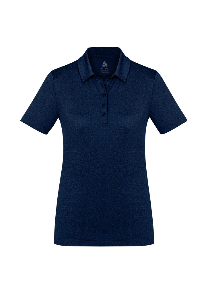 Aero Womens Short Sleeve Polo - Navy - Front