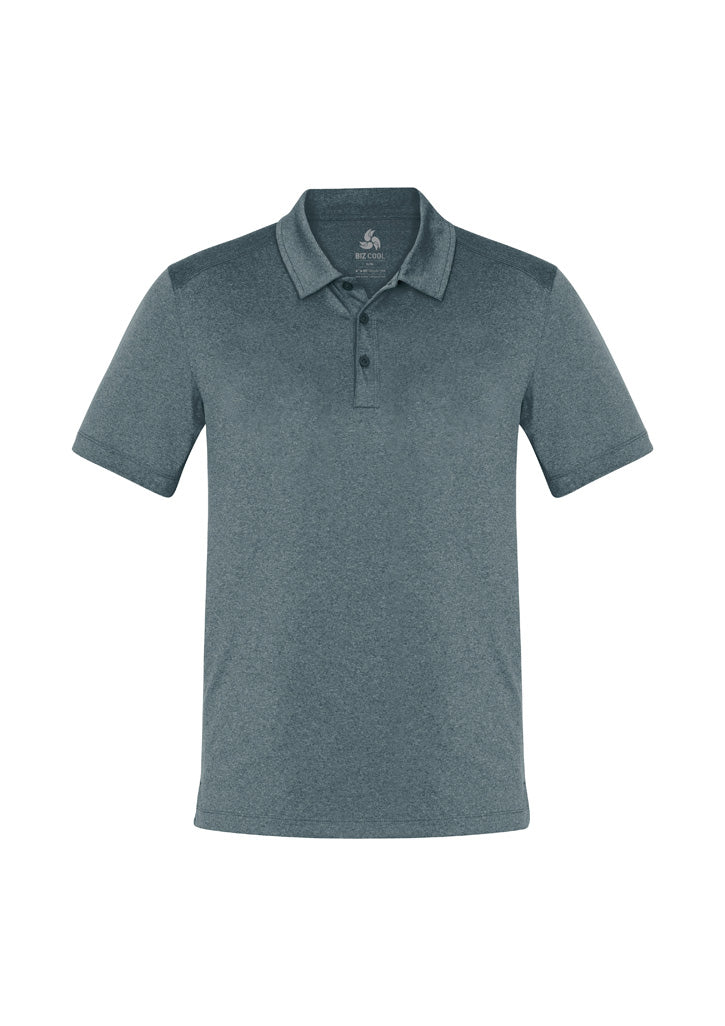 Aero Mens Short Sleeve Polo - Charcoal - Front