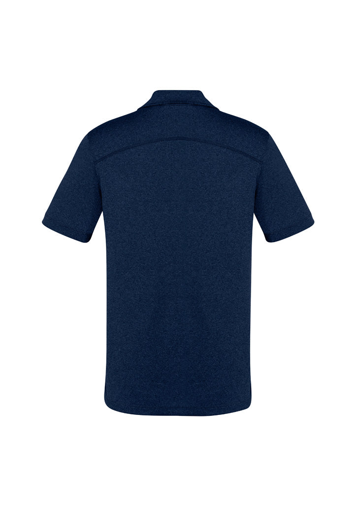 Aero Mens Short Sleeve Polo - Navy - Back