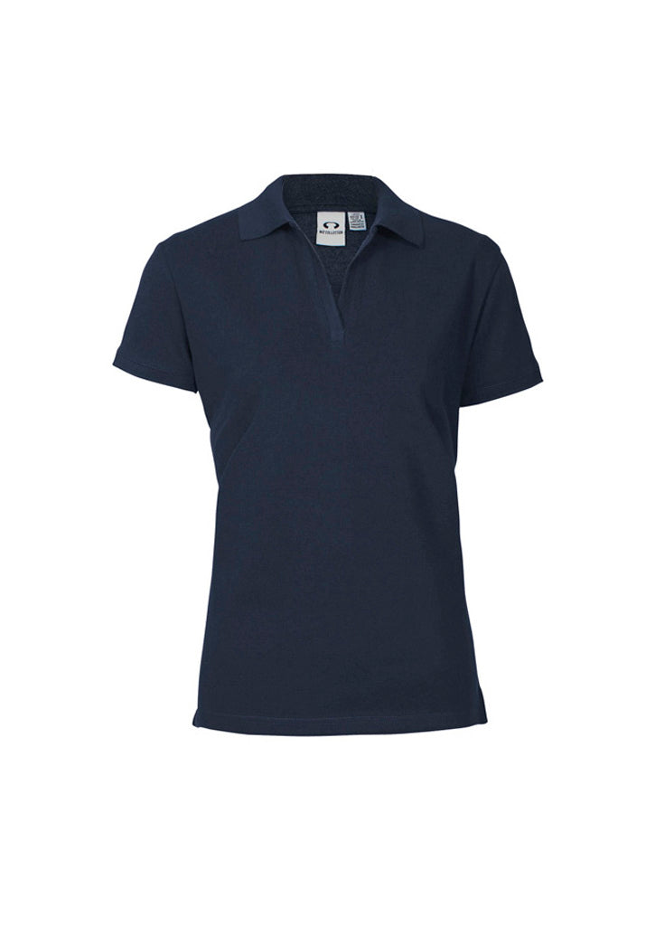 Oceana Womens Short Sleeve Polo - Navy - Front