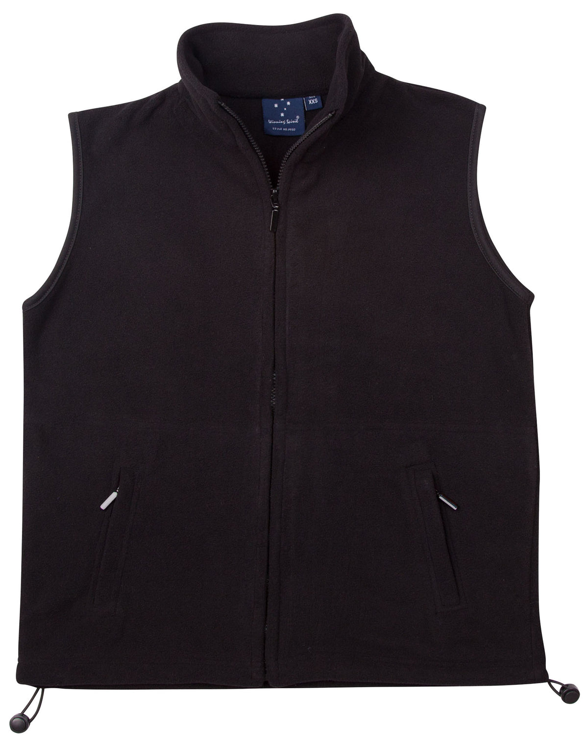 Freedom Polar Fleece Vest- Unisex - Black/Black - Front