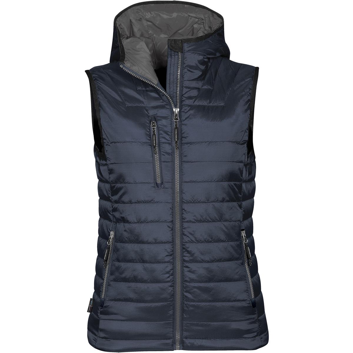 Women's Gravity Thermal Vest - Navy / Charcoal - Front