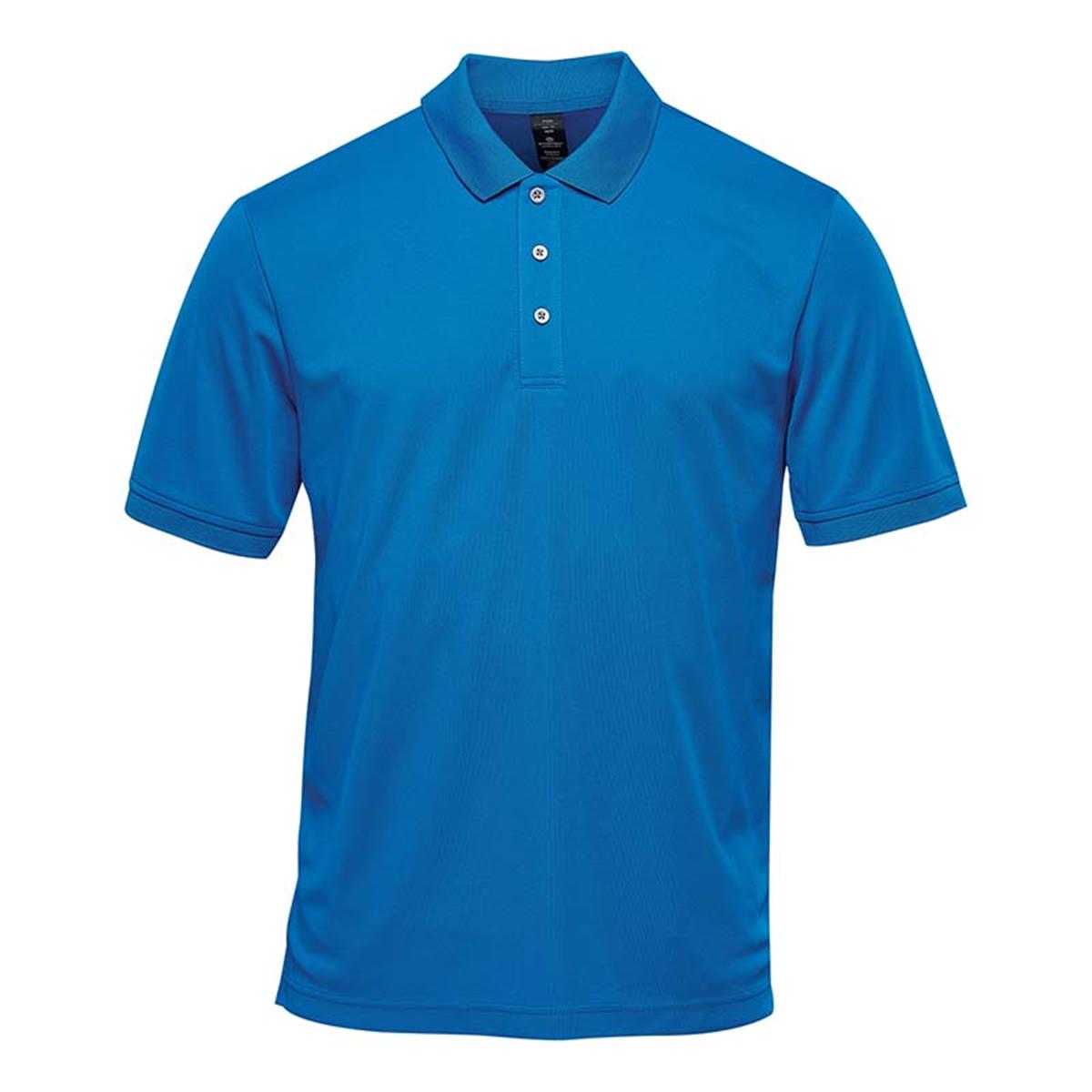 Men's Sirocco Sports Polo - Azure Blue - Front