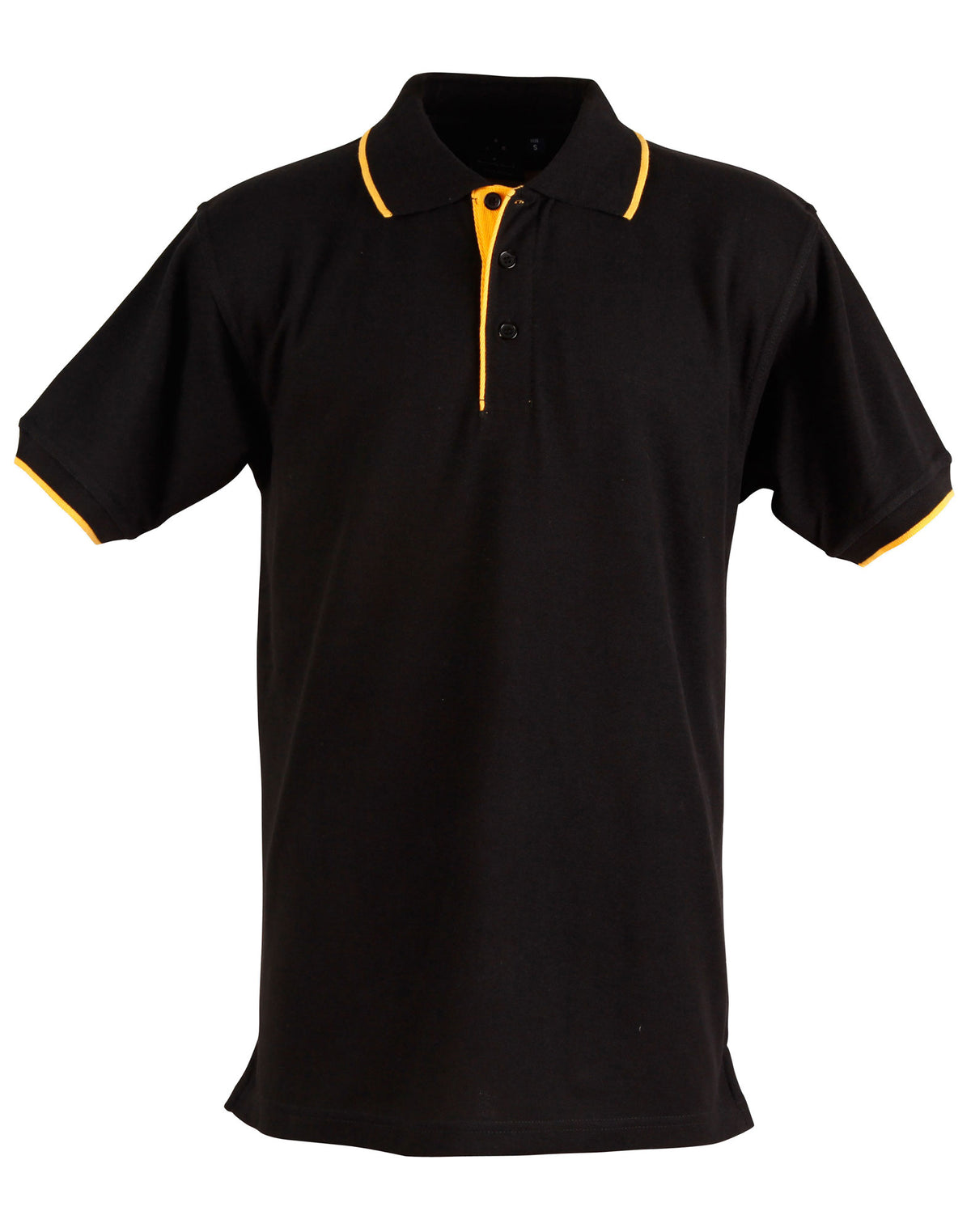 Liberty Polo Men's - Black/Gold - Front