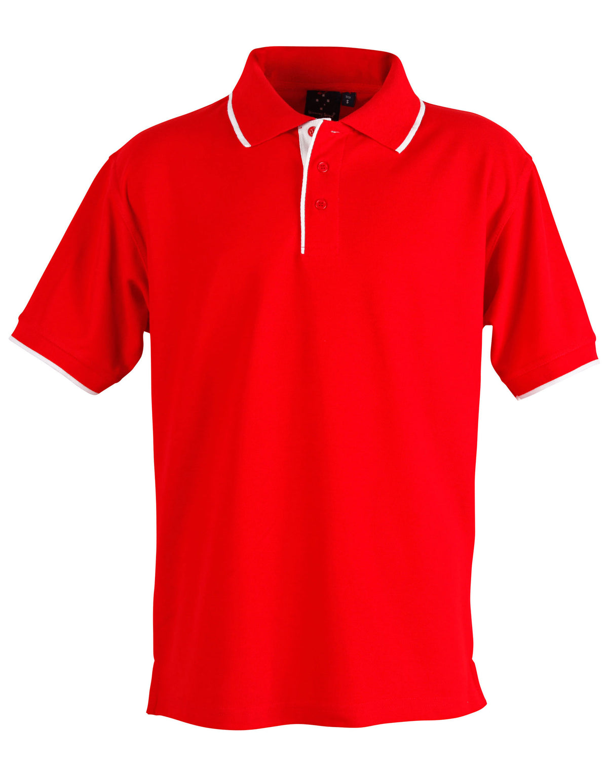 Liberty Polo Men's - Red/White - Front