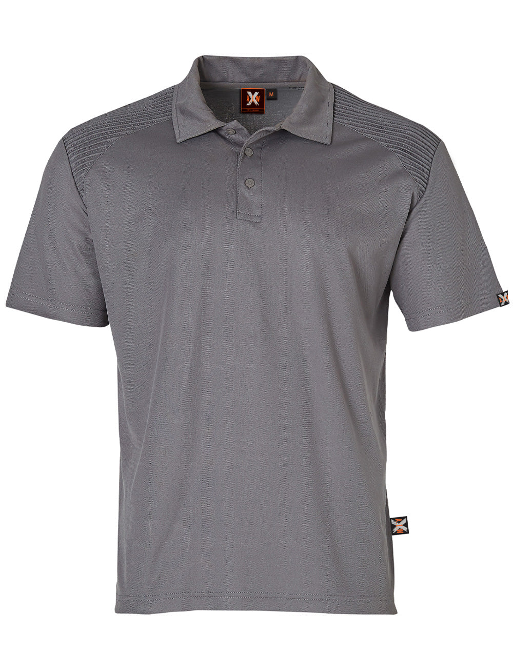 Unisex Short Sleeve TrueDry® Polo - Steel Grey - Front