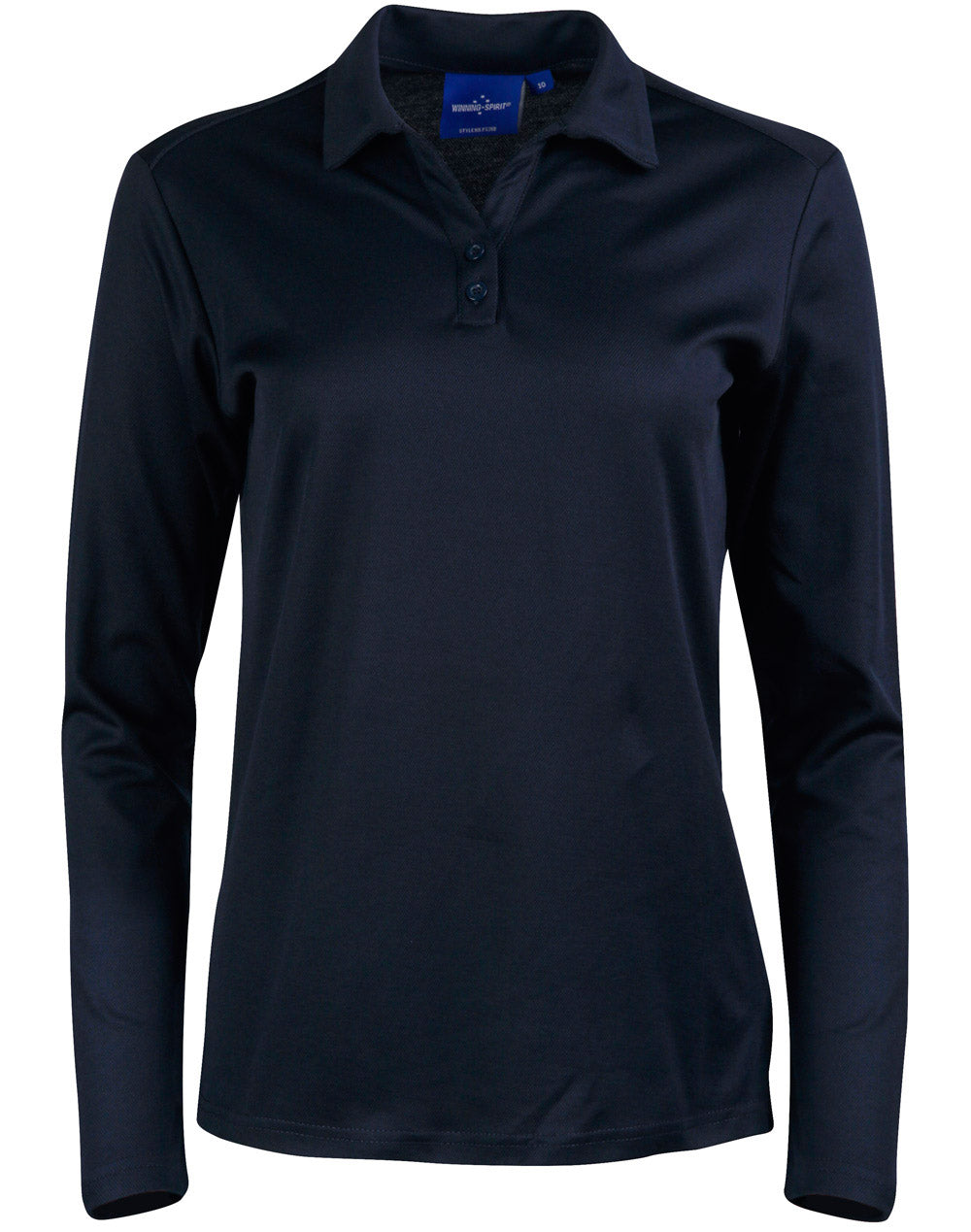 Victory Plus Truedry® long Sleeve Polo - Navy - Front