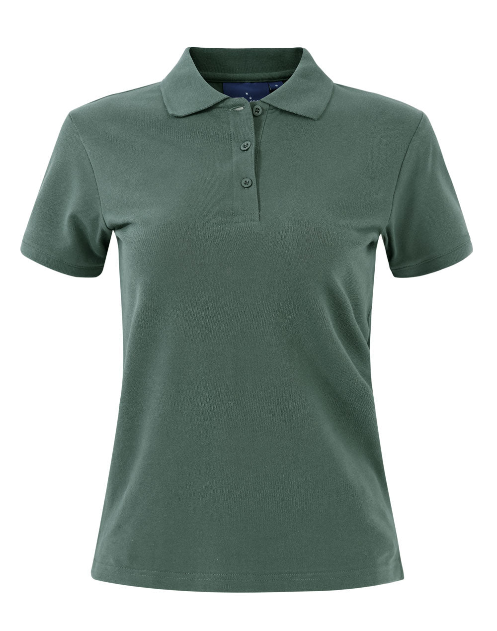 Darling Harbour Polo Ladies - Earth Green - Front