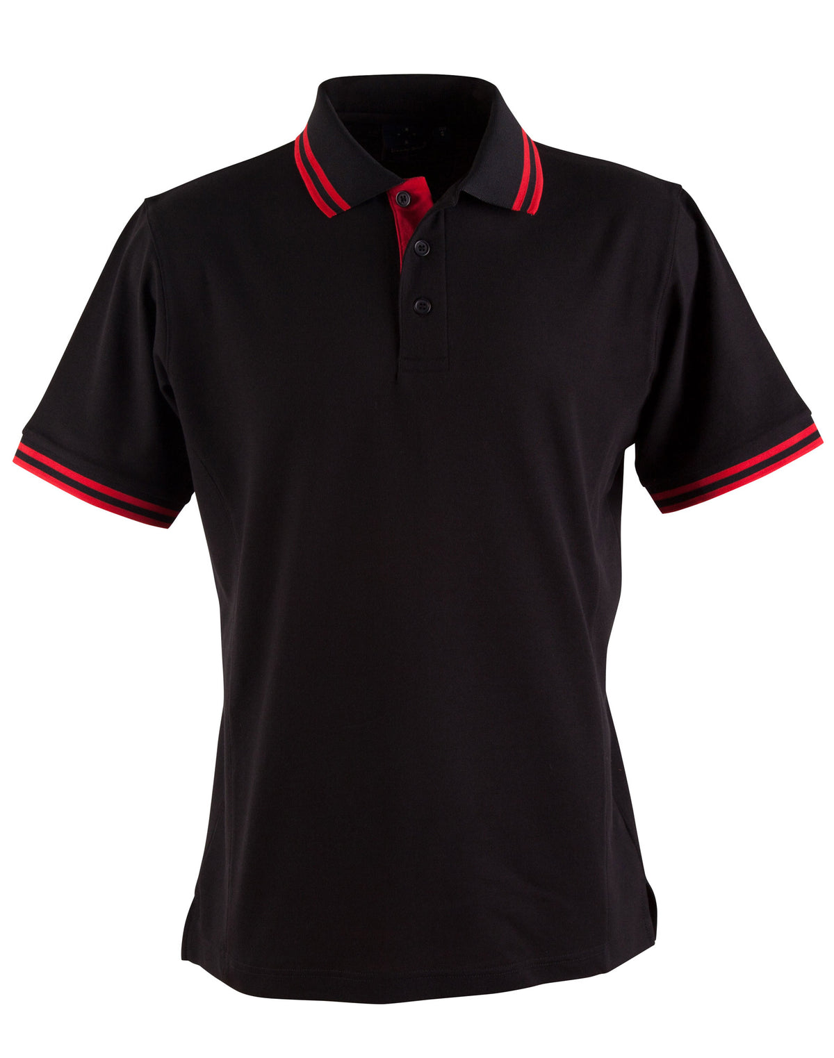 Grace Polo Men's - Black/Red - Front