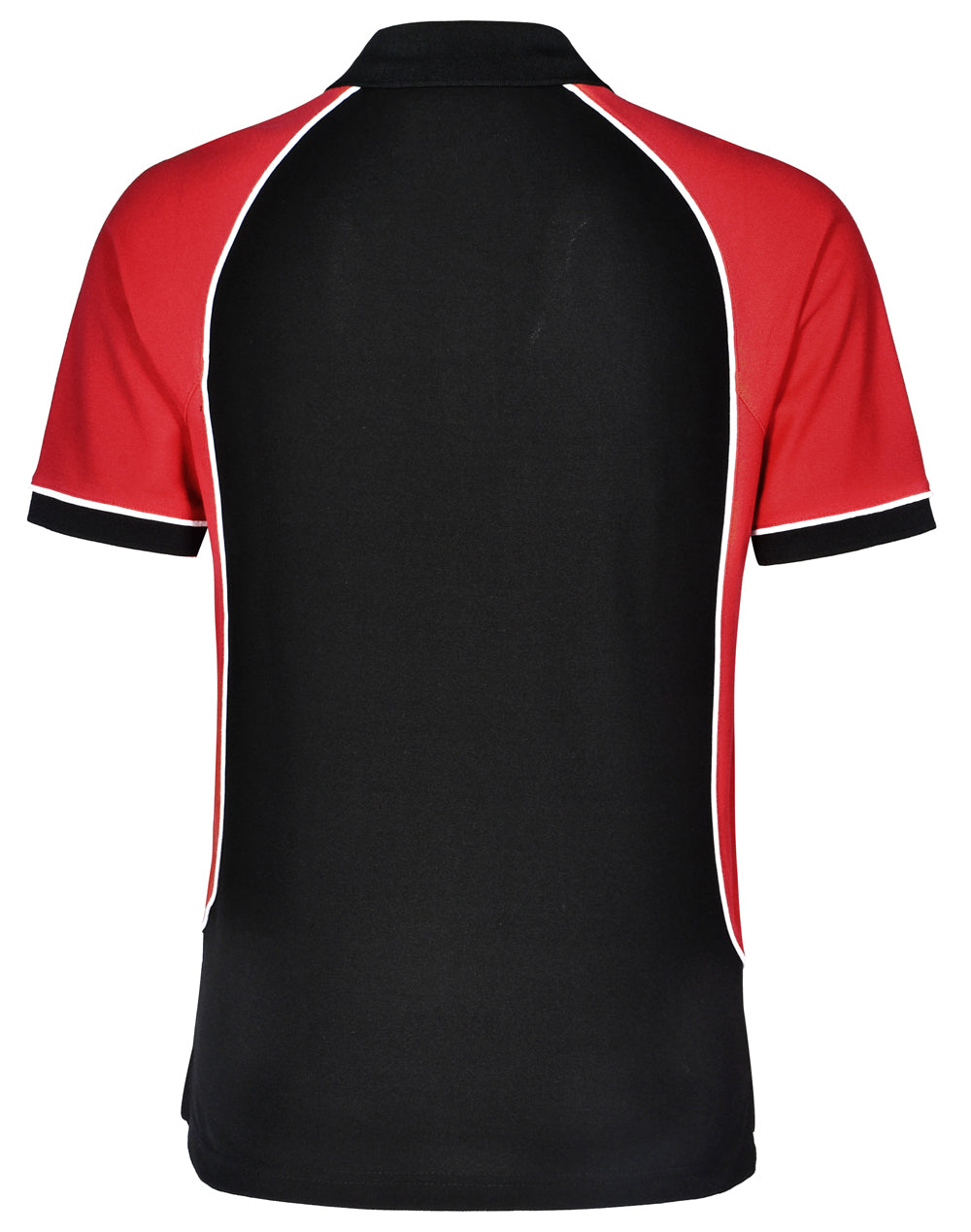 Arena Polo Men's - Black/White/Red - Back