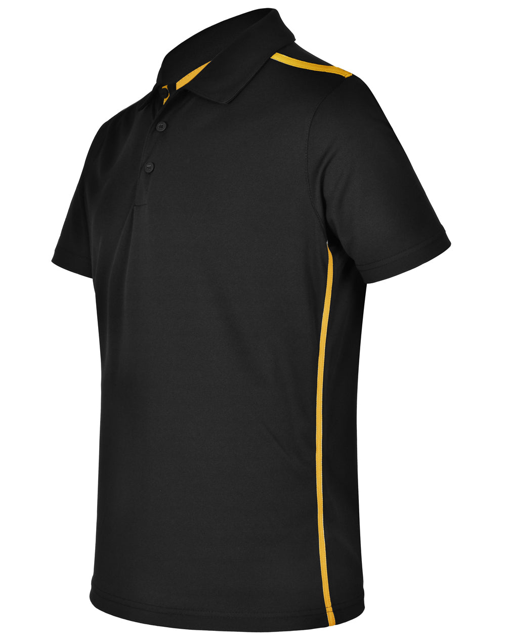 Staten Polo Shirt Men's - Black/Gold - View